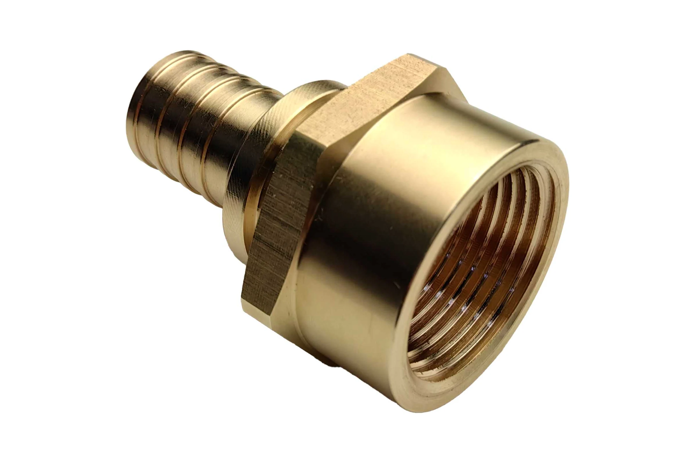 Муфта для PE-X/PE-RT труб аксиальная РОС латунь Дн 25х1 ВР (130-1611) R0345062