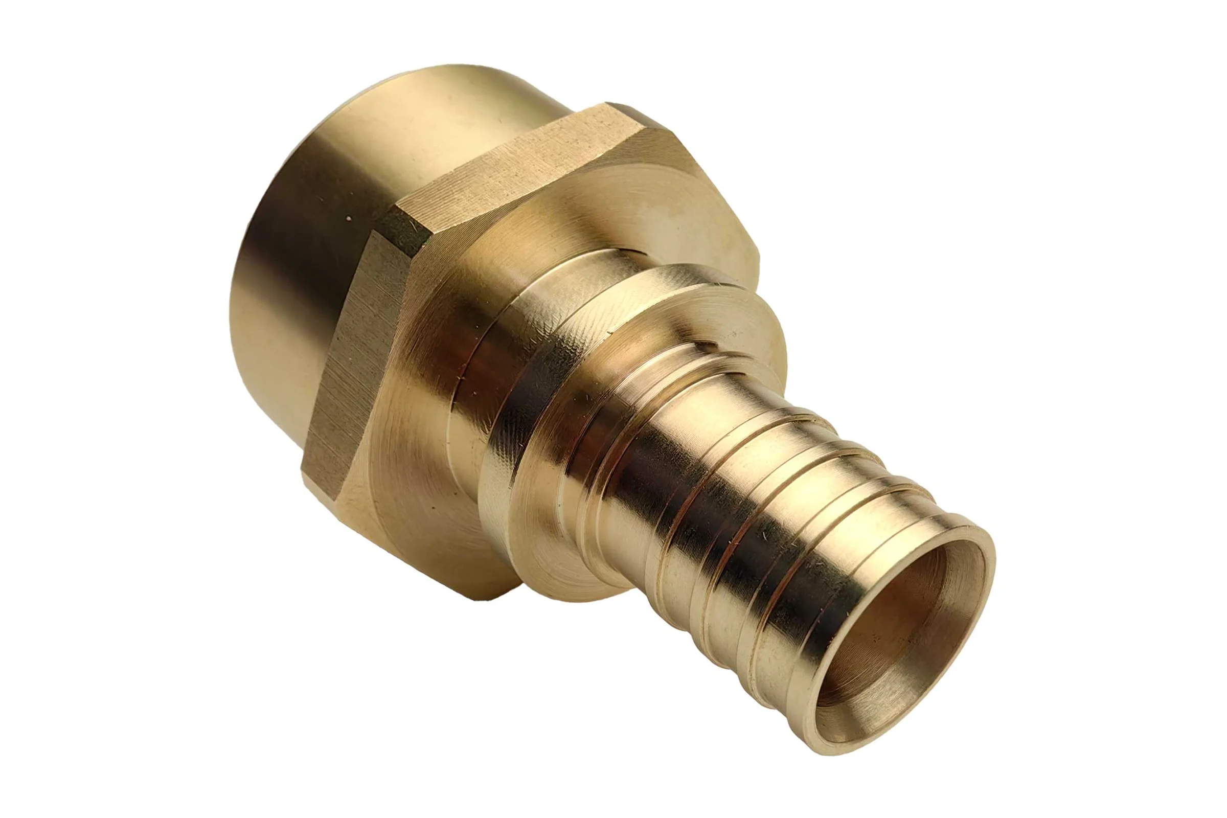 Муфта для PE-X/PE-RT труб аксиальная РОС латунь Дн 25х1 ВР (130-1611) R0345062