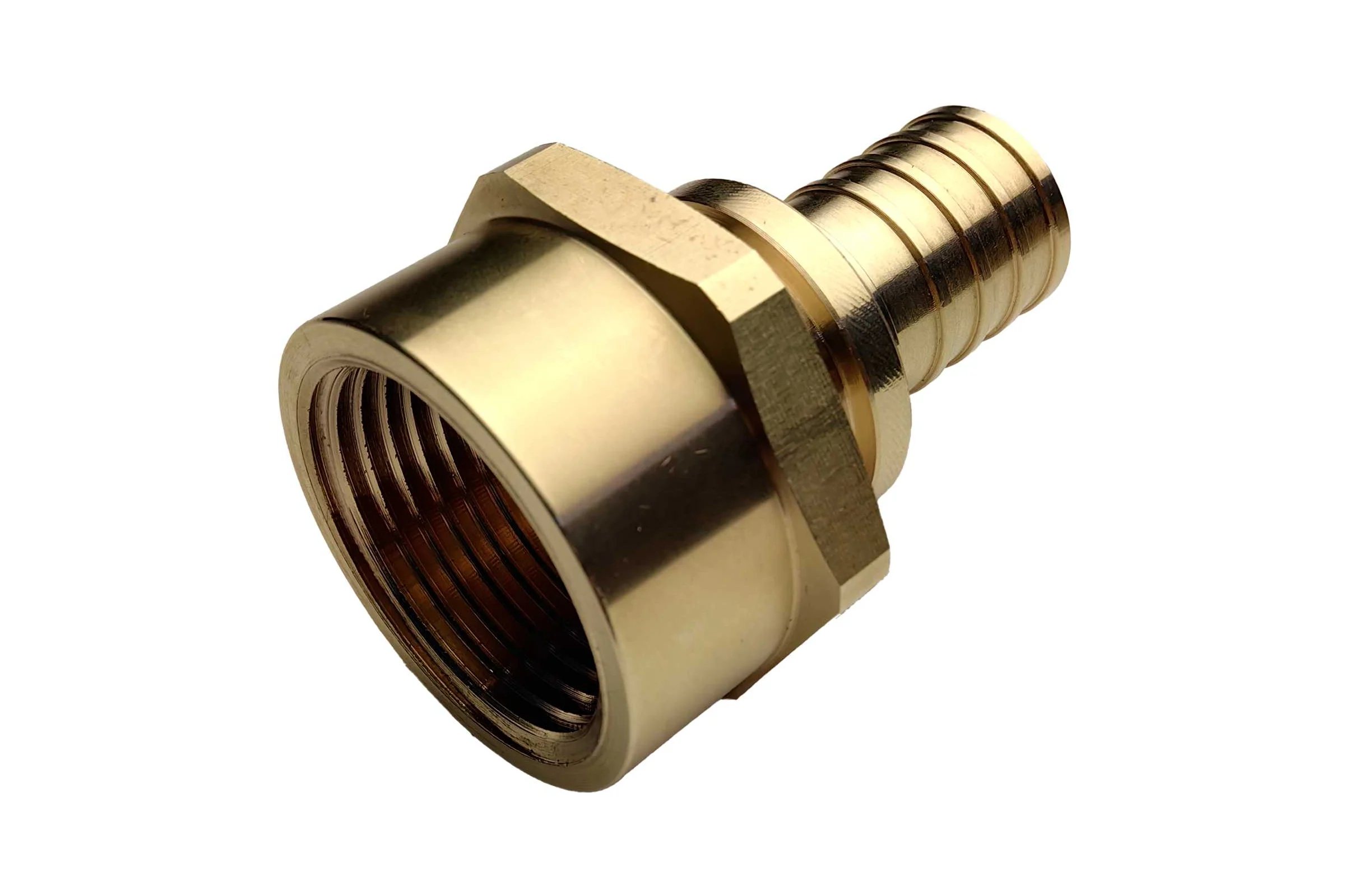 Муфта для PE-X/PE-RT труб аксиальная РОС латунь Дн 25х1 ВР (130-1611) R0345062