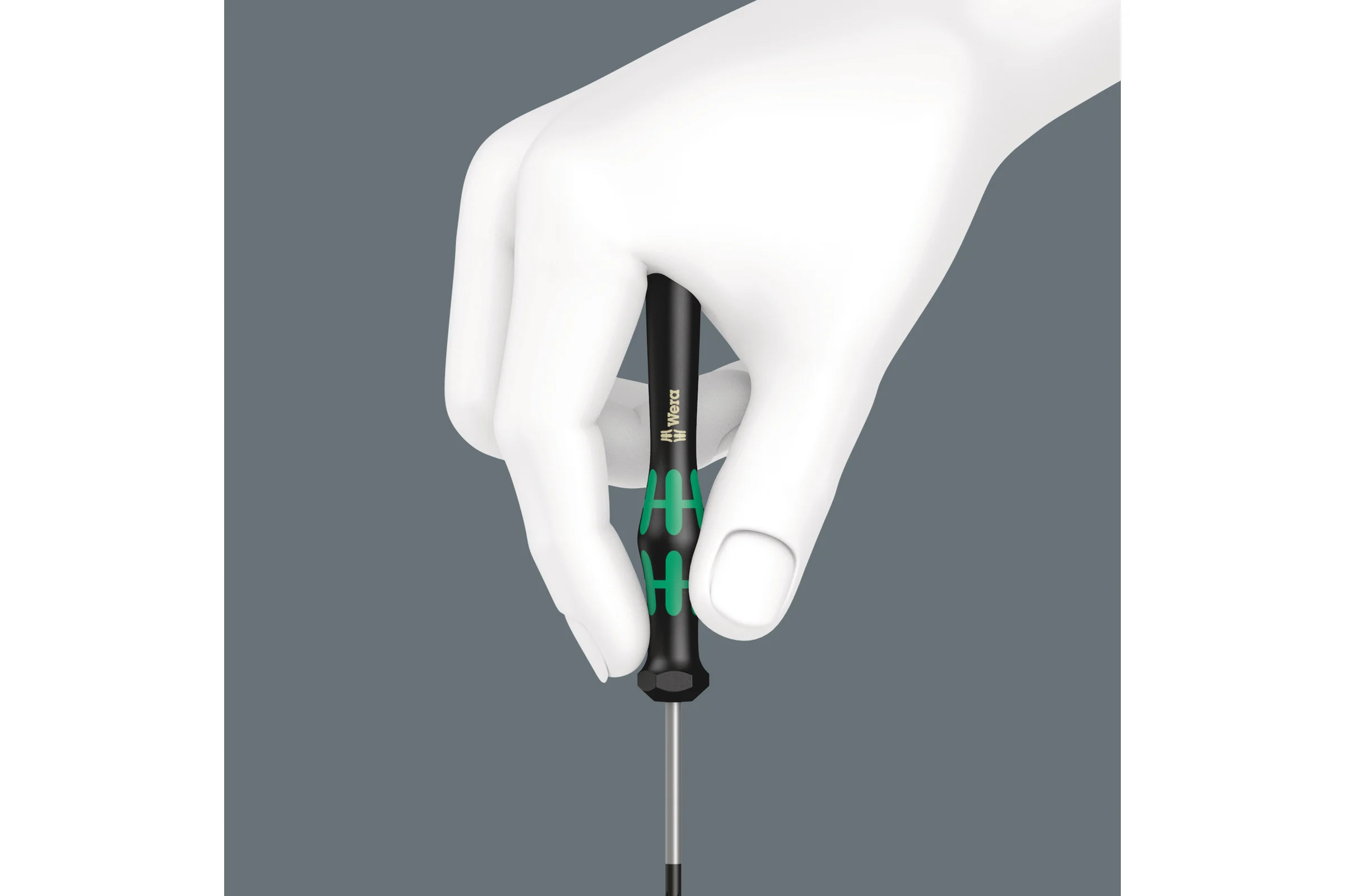 Отвёртка торцевая прецизионная WERA 2069 Kraftform Micro с внутренним шестигранником, 1/4 x 60 мм WE-345282