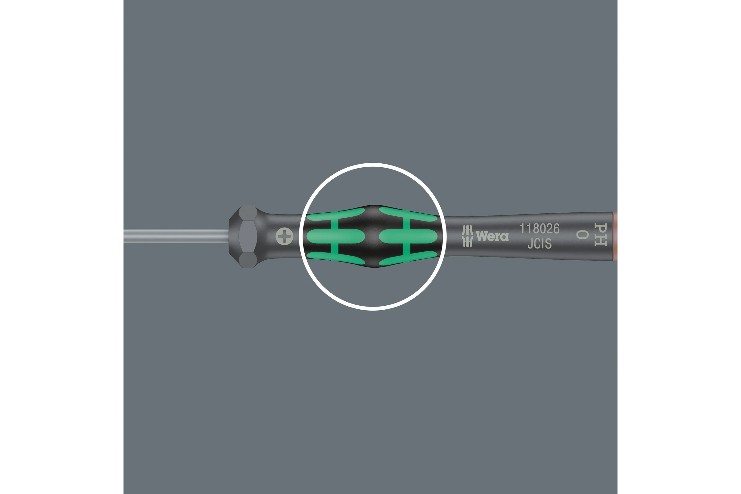 Отвёртка торцевая прецизионная WERA 2069 Kraftform Micro с внутренним шестигранником, 1/4 x 60 мм WE-345282