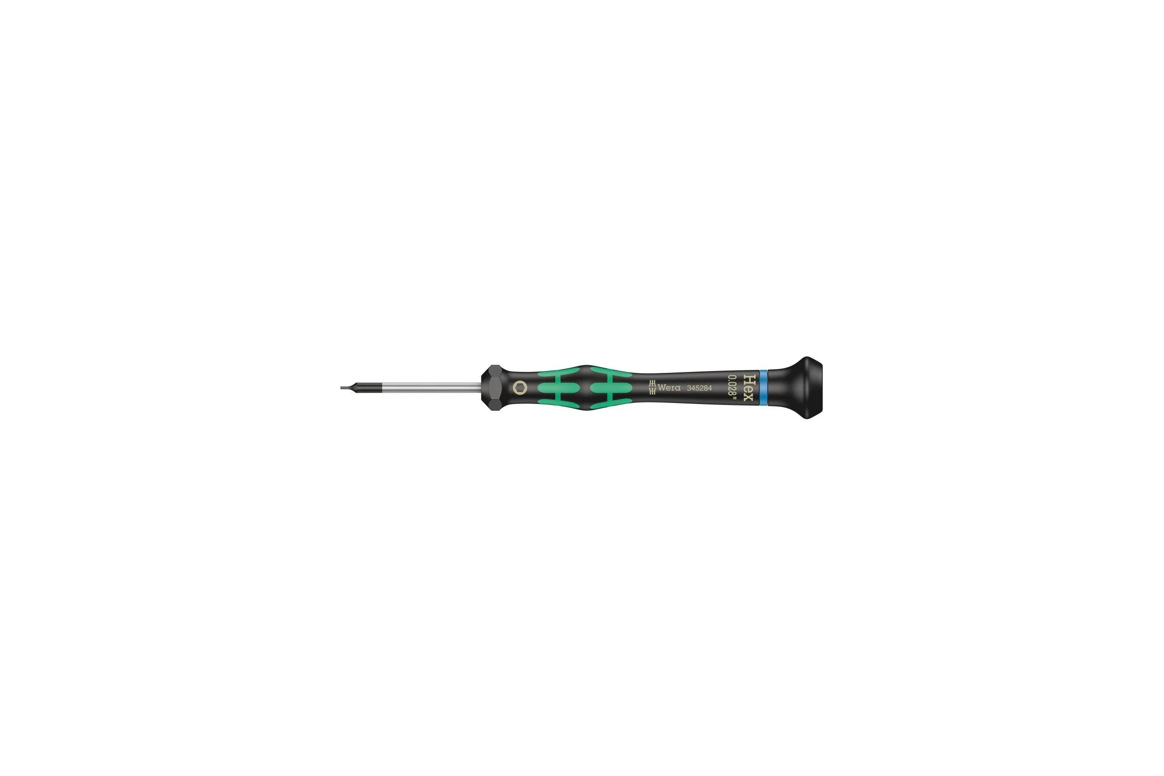 Отвёртка с внешним шестигранником прецизионная WERA 2054 Hex-Plus Kraftform Micro 0.028 дюйм x 40 мм WE-345284