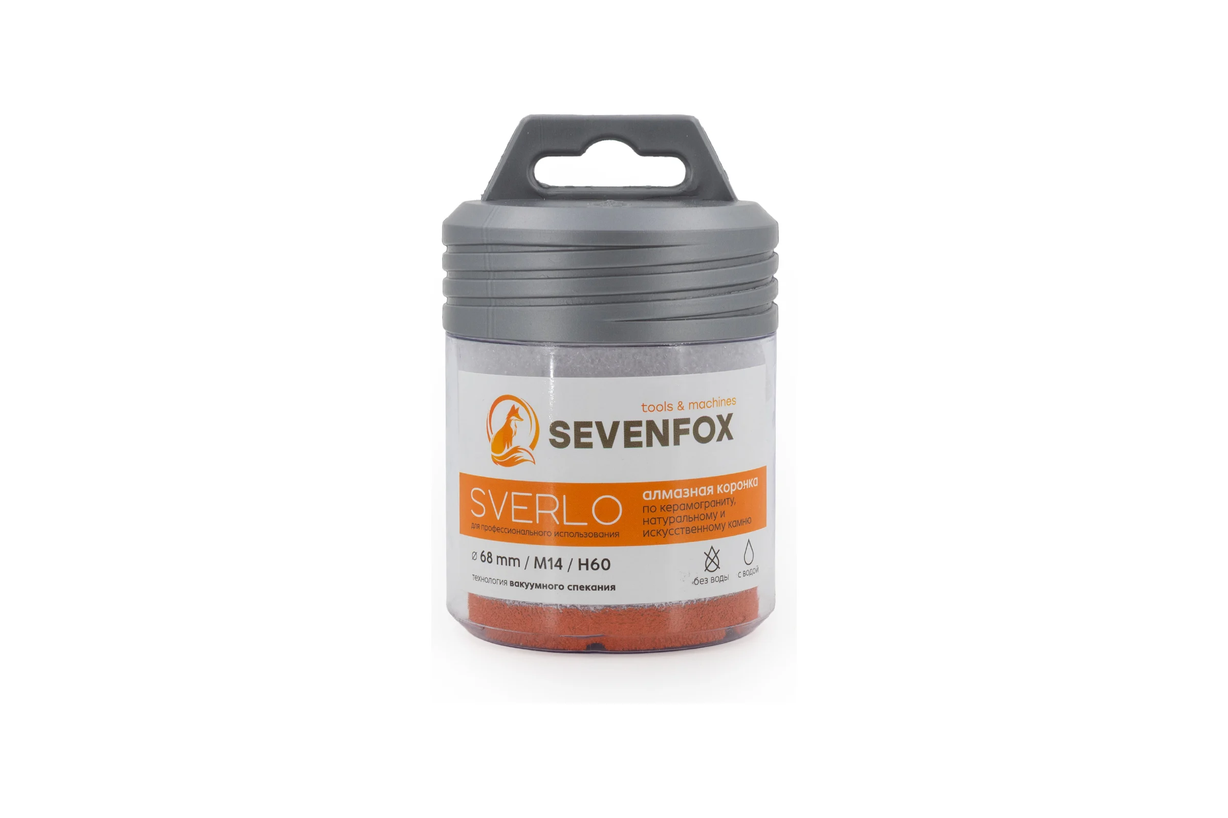 Сверло кольцевое SEVENFOX Sverlo M14 68мм h-35мм universal wet dry 179.600.5227