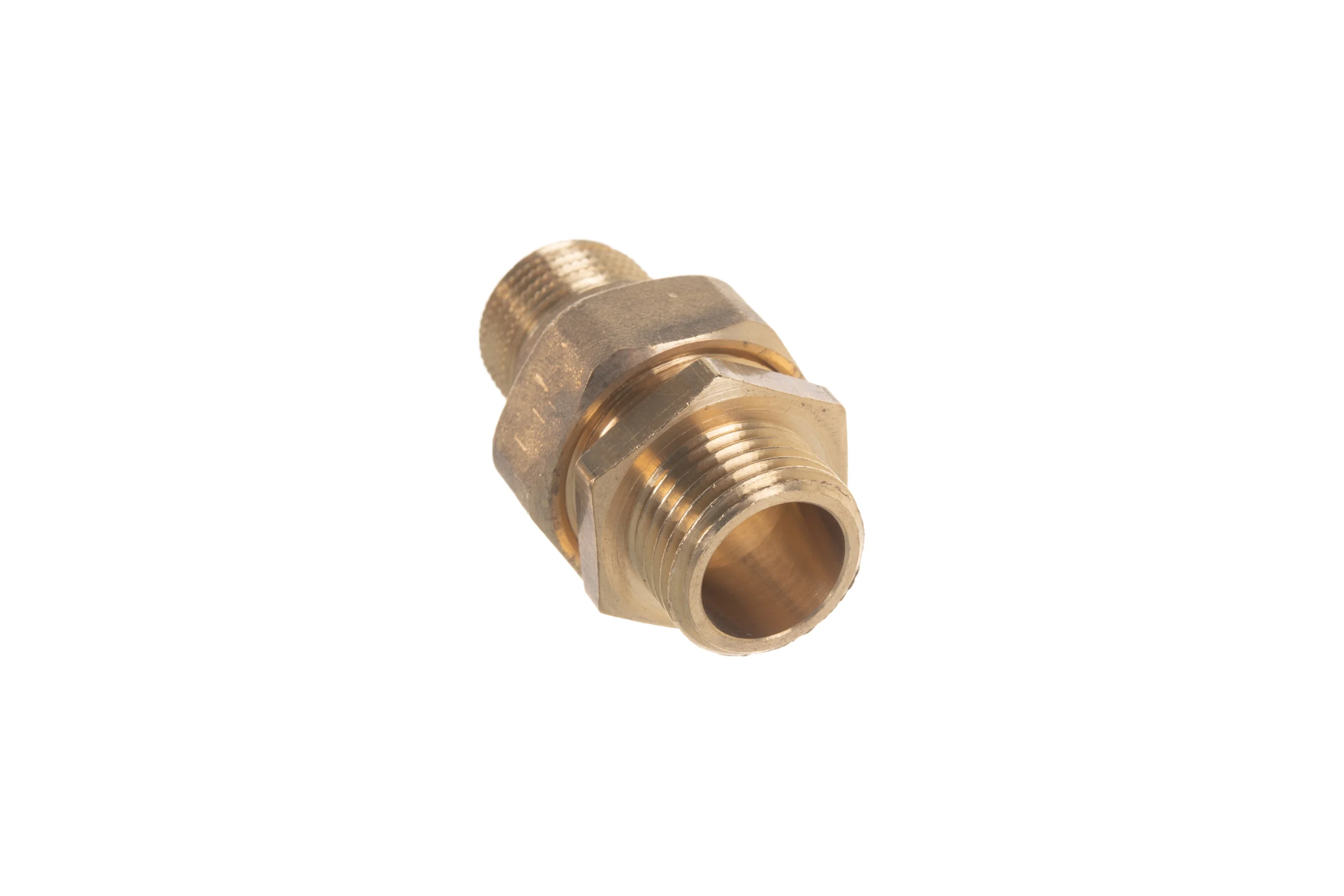 Соединитель латунный (1/2"; штуцер/штуцер) для трубопровода GENERAL FITTINGS 51037-S/S-1/2