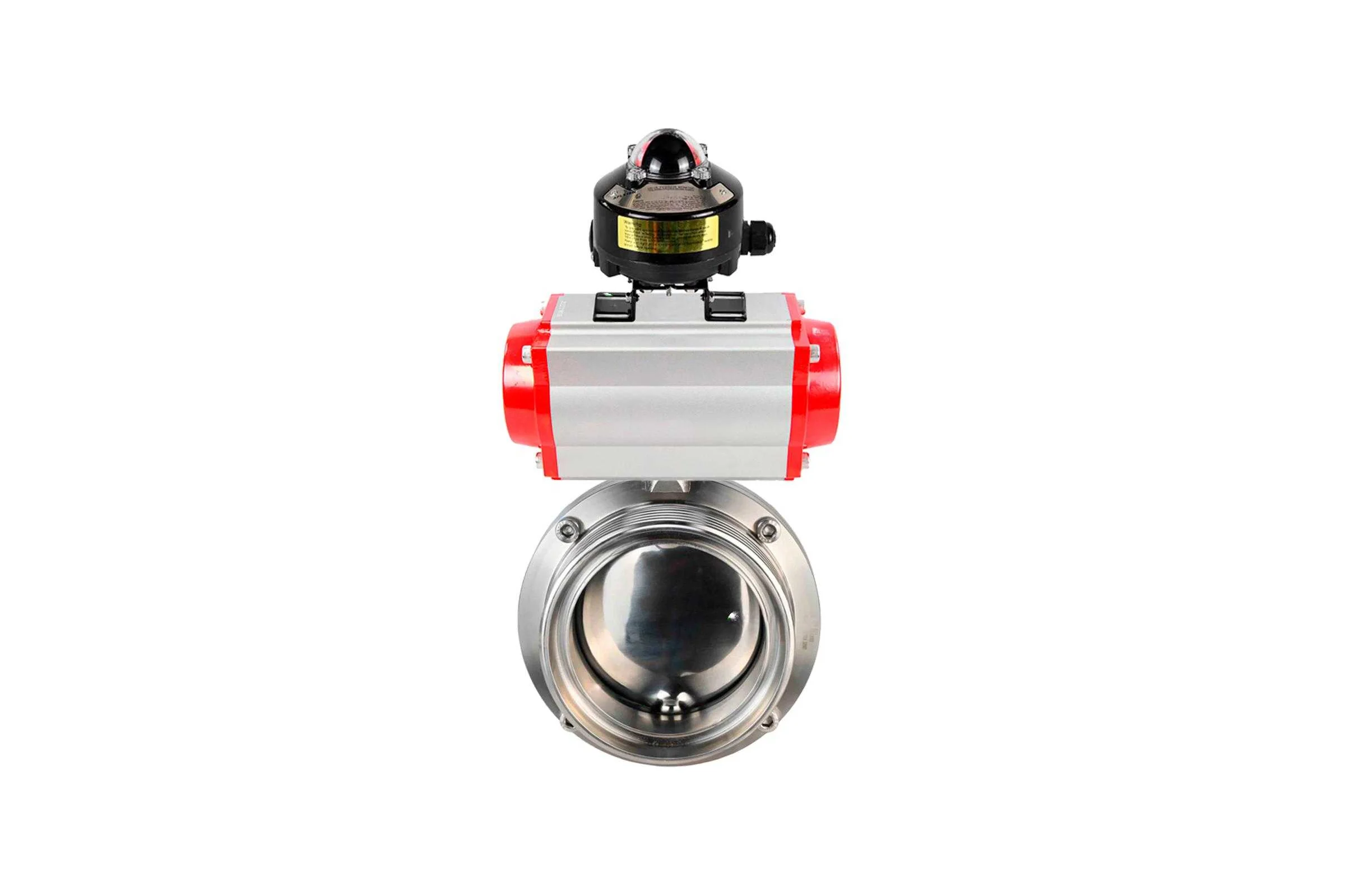 Затвор дисковый DN.ru 304-304-EPDM-2W-T-H Ду65 Ру10 пищ.нерж.сталь,пн.привод, БКВ D050-73731