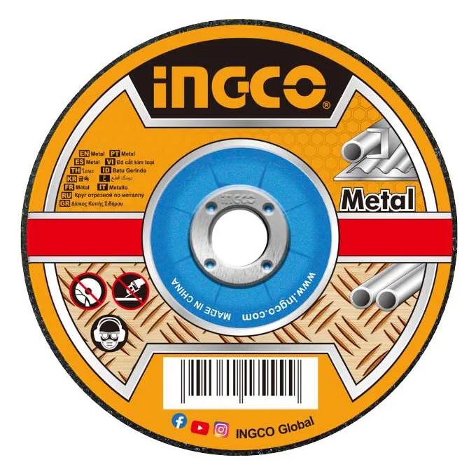 Абразивный шлифовальный диск по металлу INGCO 76х4х10 мм MCD30276