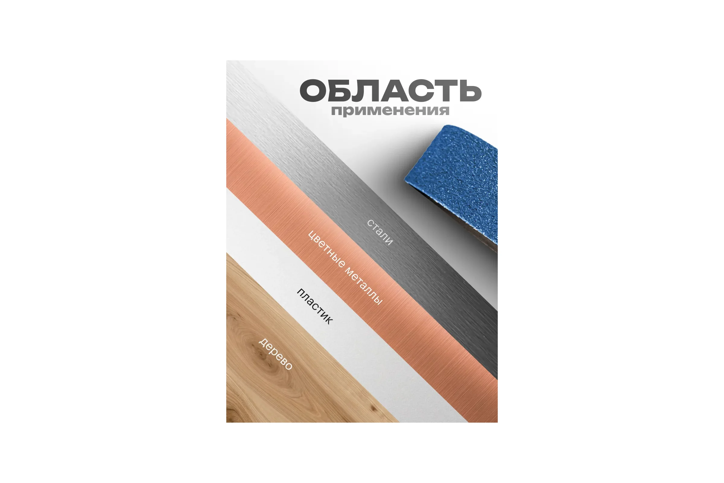Лента шлифовальная Vitatools 50 мм x 1250 мм P120 набор из 5 штук XK870X BLUE L50-1250-P120-5-BLUE