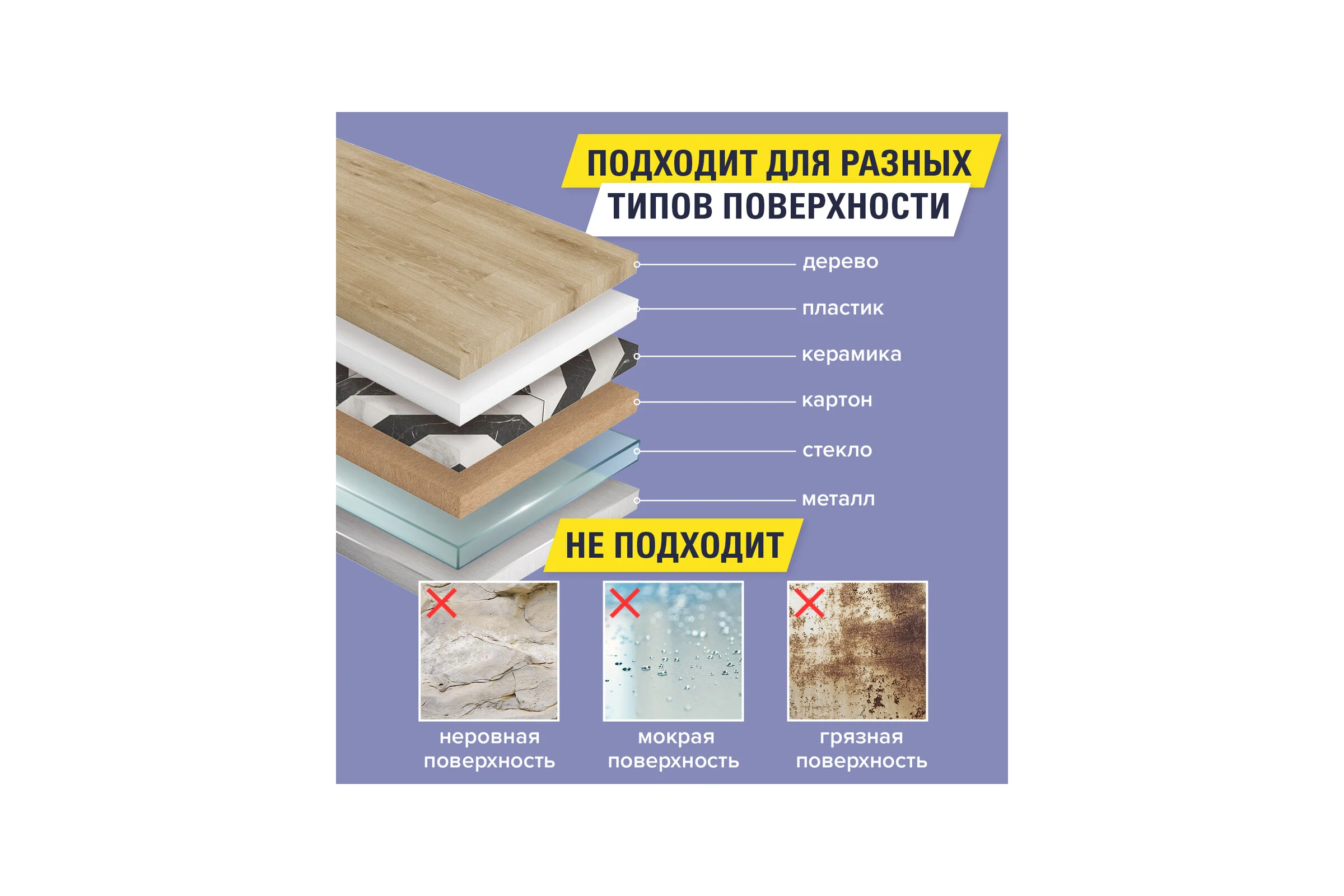 Двухсторонняя клейкая лента BRAUBERG 50 мм х 8 м, на вспененной основе, 1 мм, прочная 600485