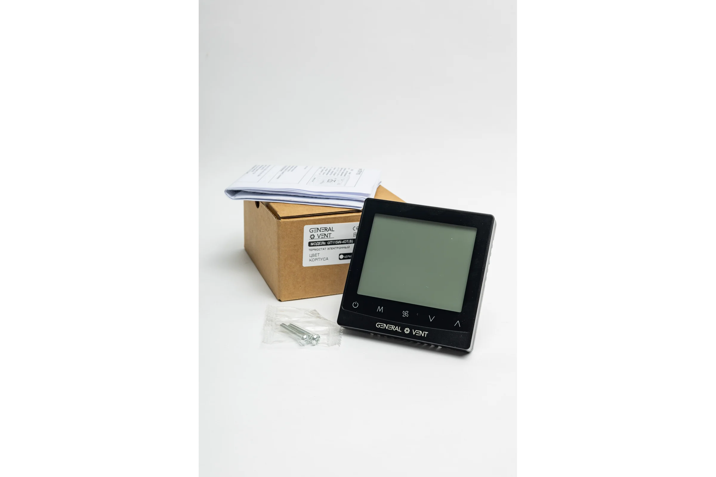 Термостат электронный General Vent GT115W-4DT(B)