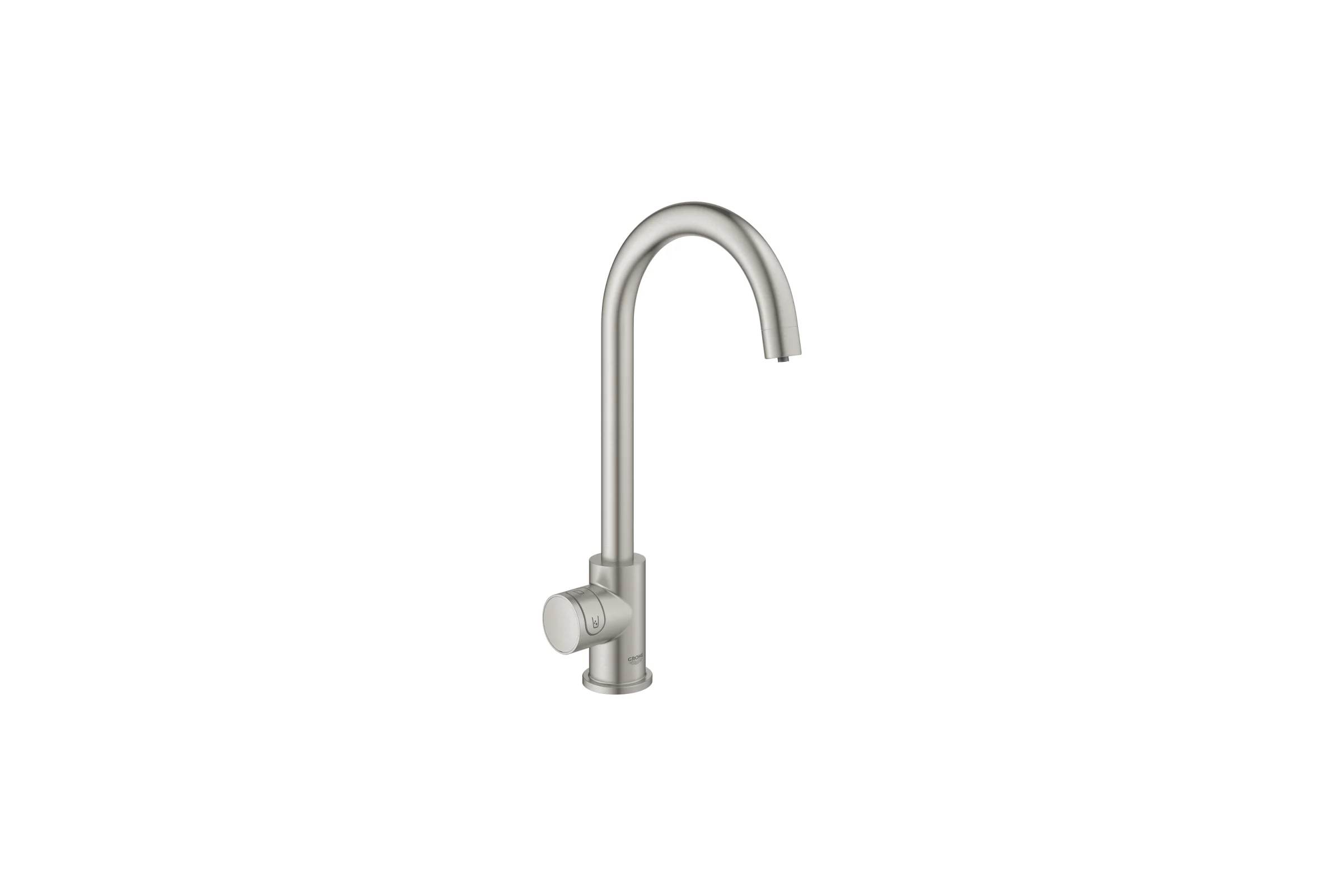 Кран для кухонной мойки Grohe Blue Home Mono с системой фильтрации, охлаждения и газирования воды, Wi-Fi, суперсталь 31498DC1