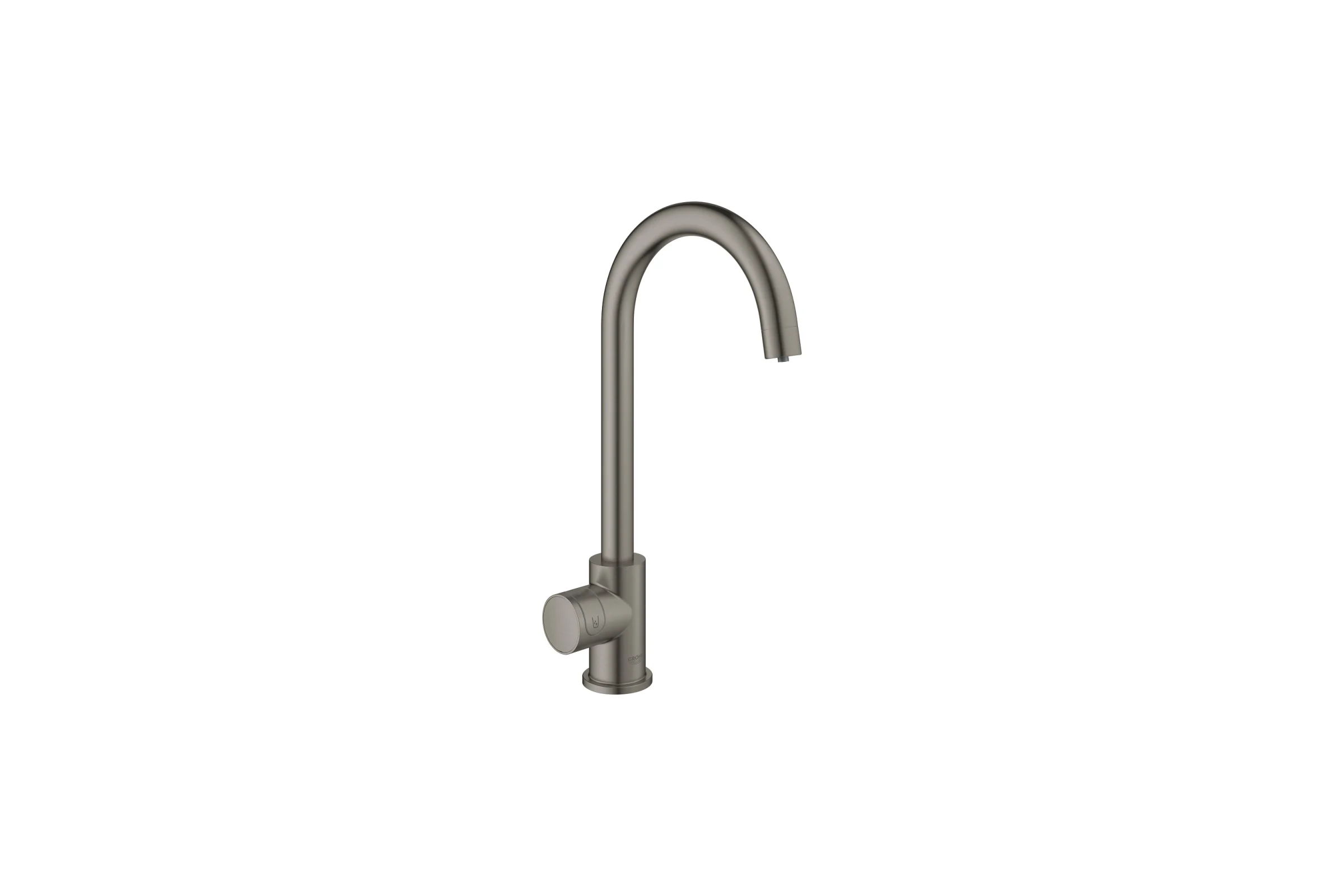 Кран для кухонной мойки Grohe Blue Home Mono с системой фильтрации, охлаждения и газирования воды, Wi-Fi, темный графит матовый 31498AL1