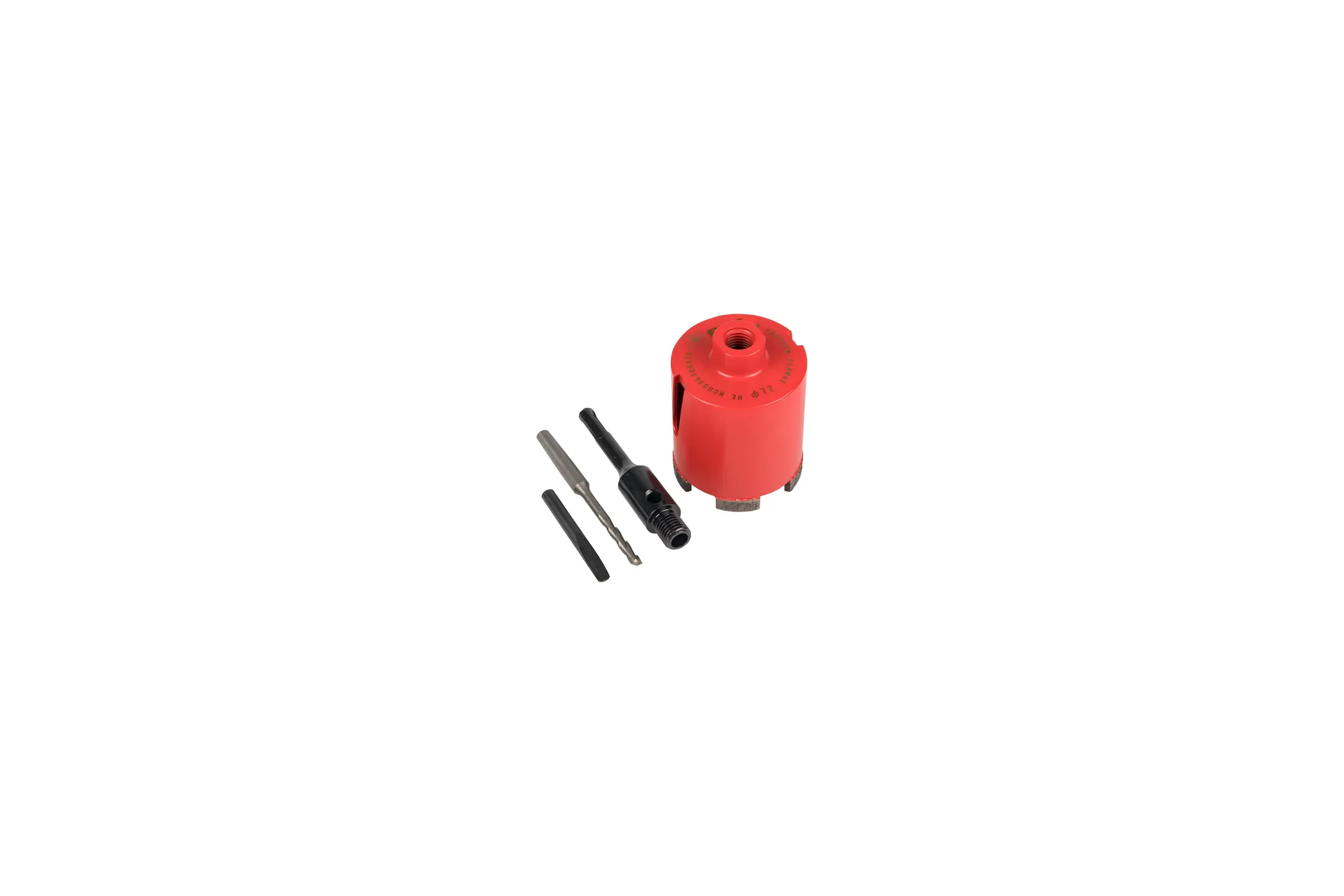 Коронка алмазная EKF DCH-72 (верхнее пылеудаление) Laser M16 SDS-Plus EXPERT dch-72-t-m16
