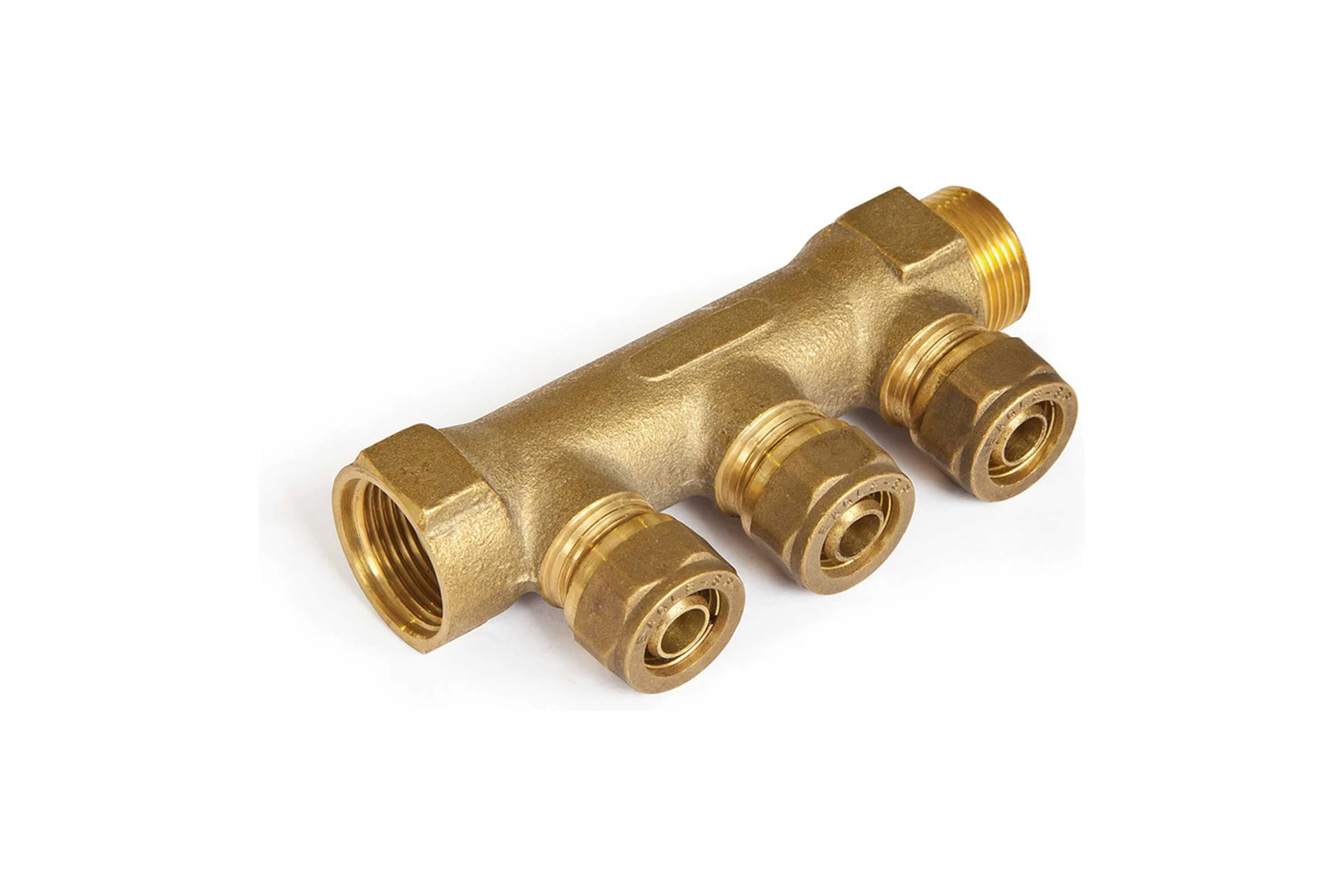 Коллектор со штуцером ПЕКС 1"-T4-16 (1.8) BYR PEX 2304В