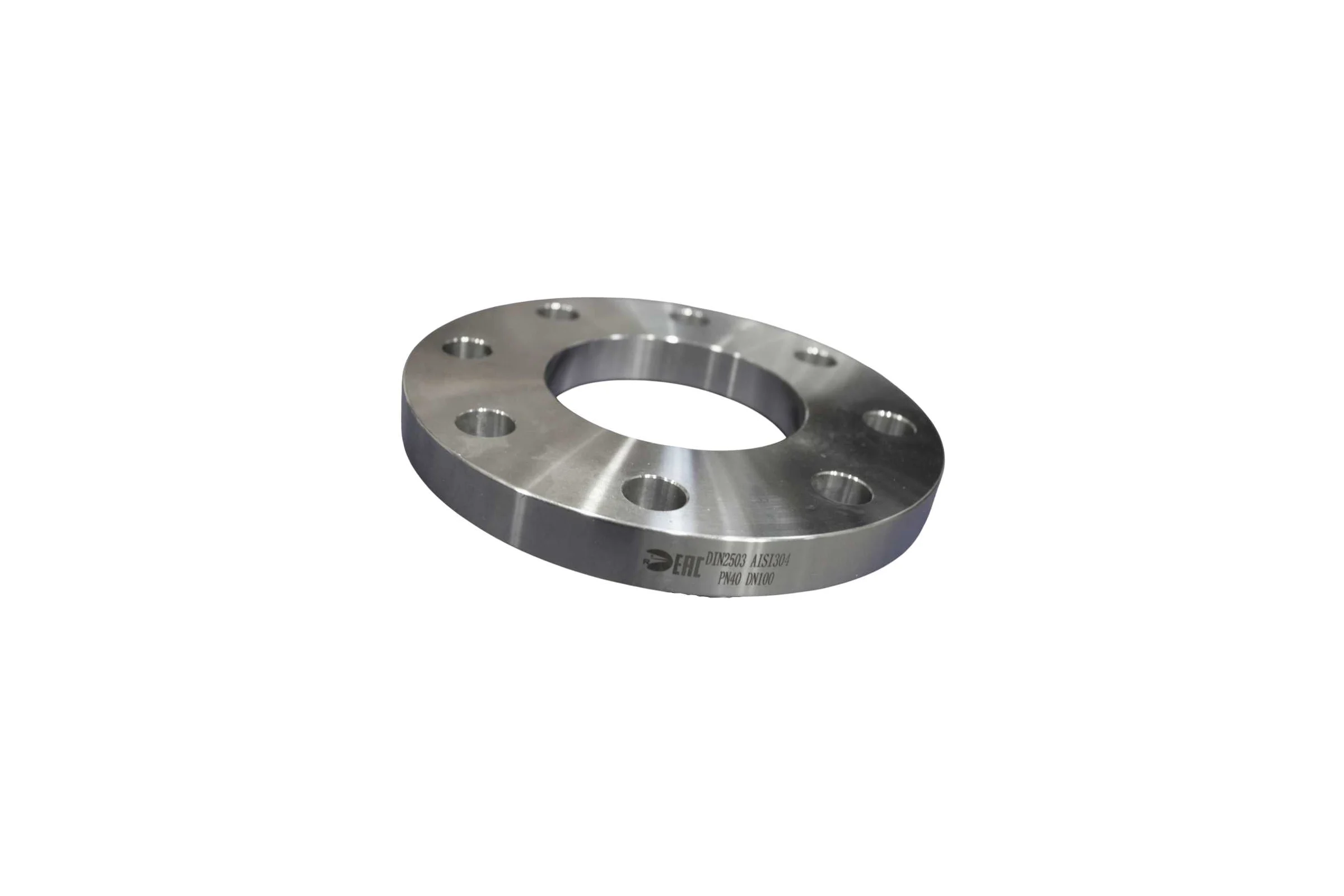 Фланец плоский NEWKEY DIN2503 нержавеющий, AISI304 DN 100 (4), (CF8), РN40 NK-FDh100/4