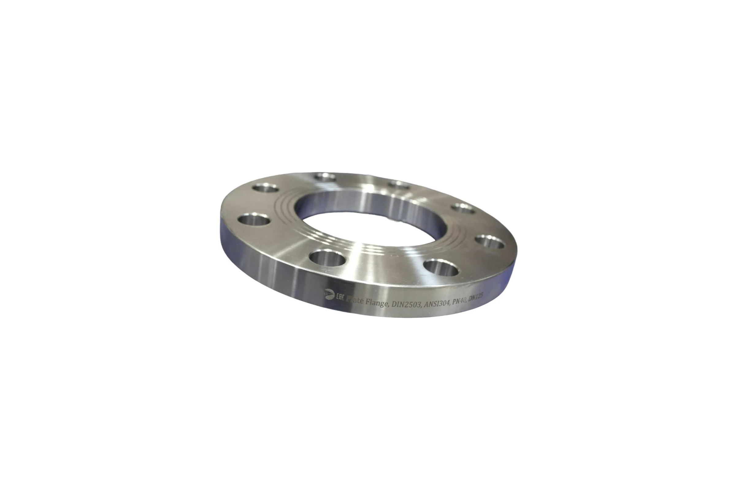 Фланец плоский NEWKEY DIN2503 нержавеющий, AISI304 DN 125 (5), (CF8), РN40 NK-FDh125/4