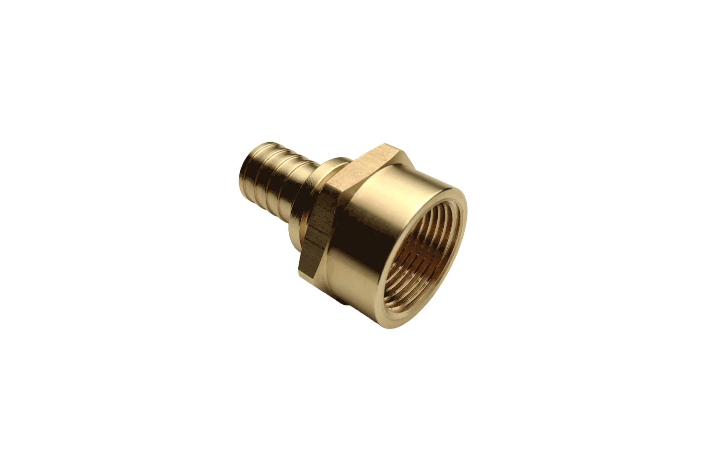 Муфта РОС для PE-X/PE-RT труб аксиальная латунь Дн 32х1/2 ВР 130-1248