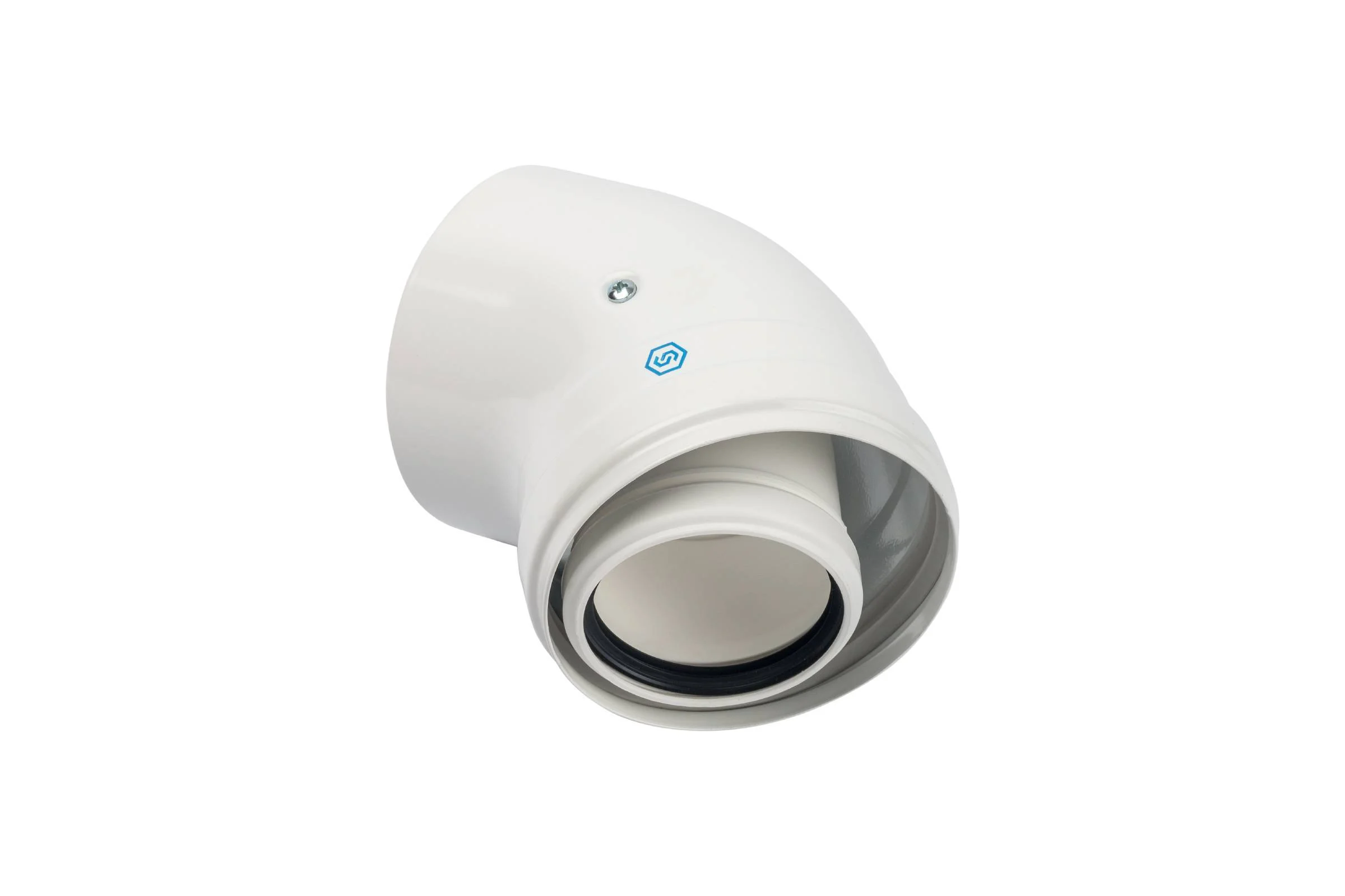 Отвод STOUT SCR-8610-000045 45 конденсационный, коаксиальный, D60(п-м)/100(п-м) PEE9H4MMBF46QP