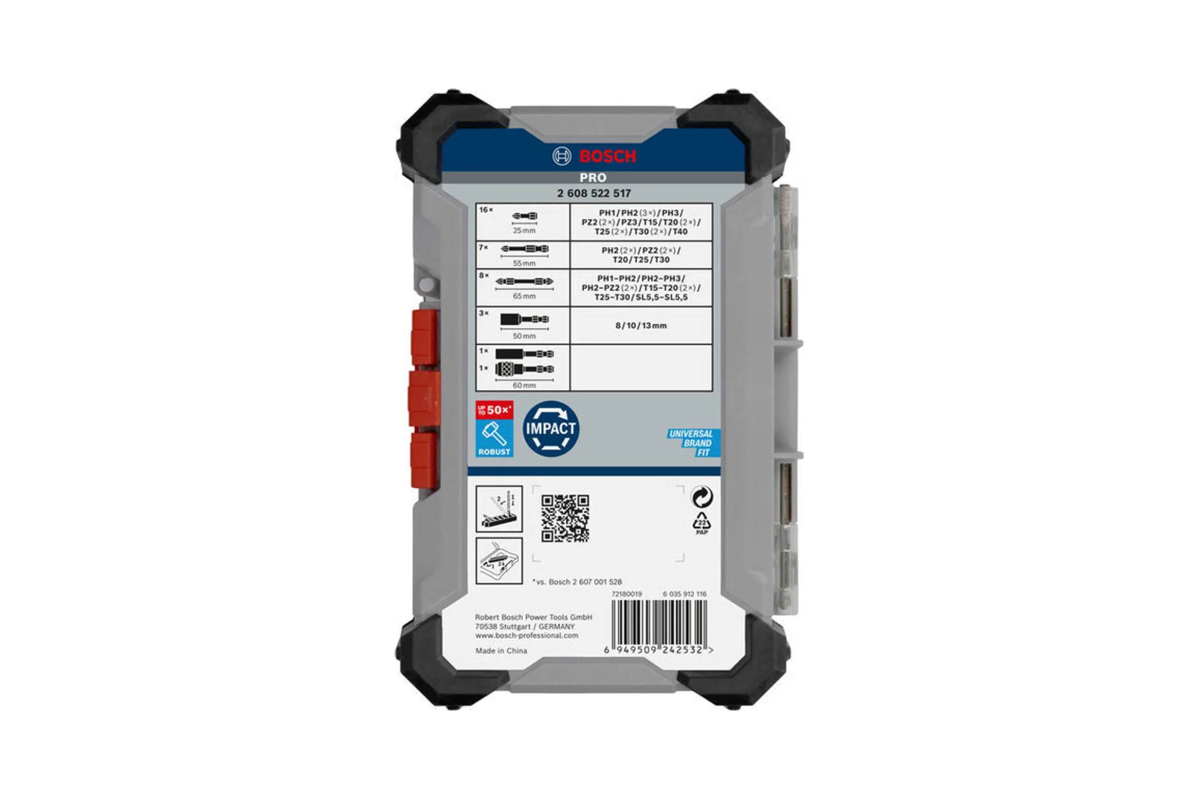 Набор бит-отверток Bosch 36 PRO Impact 36 шт. 200 x 107 мм 2608522517