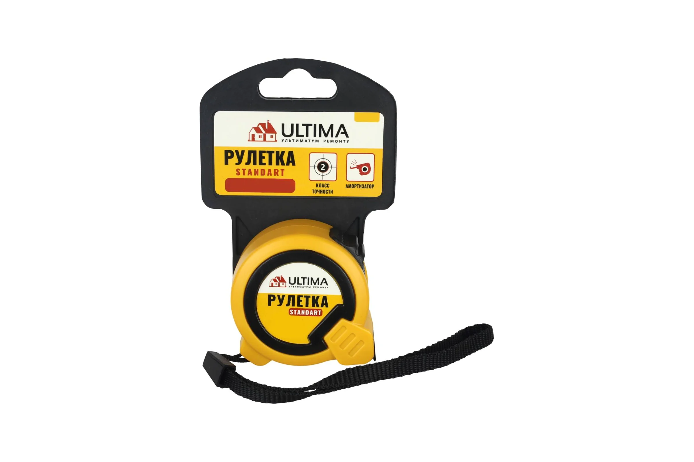 Рулетка Ultima Standart 7,5м x 25мм, пластиковый корпус, 130501009