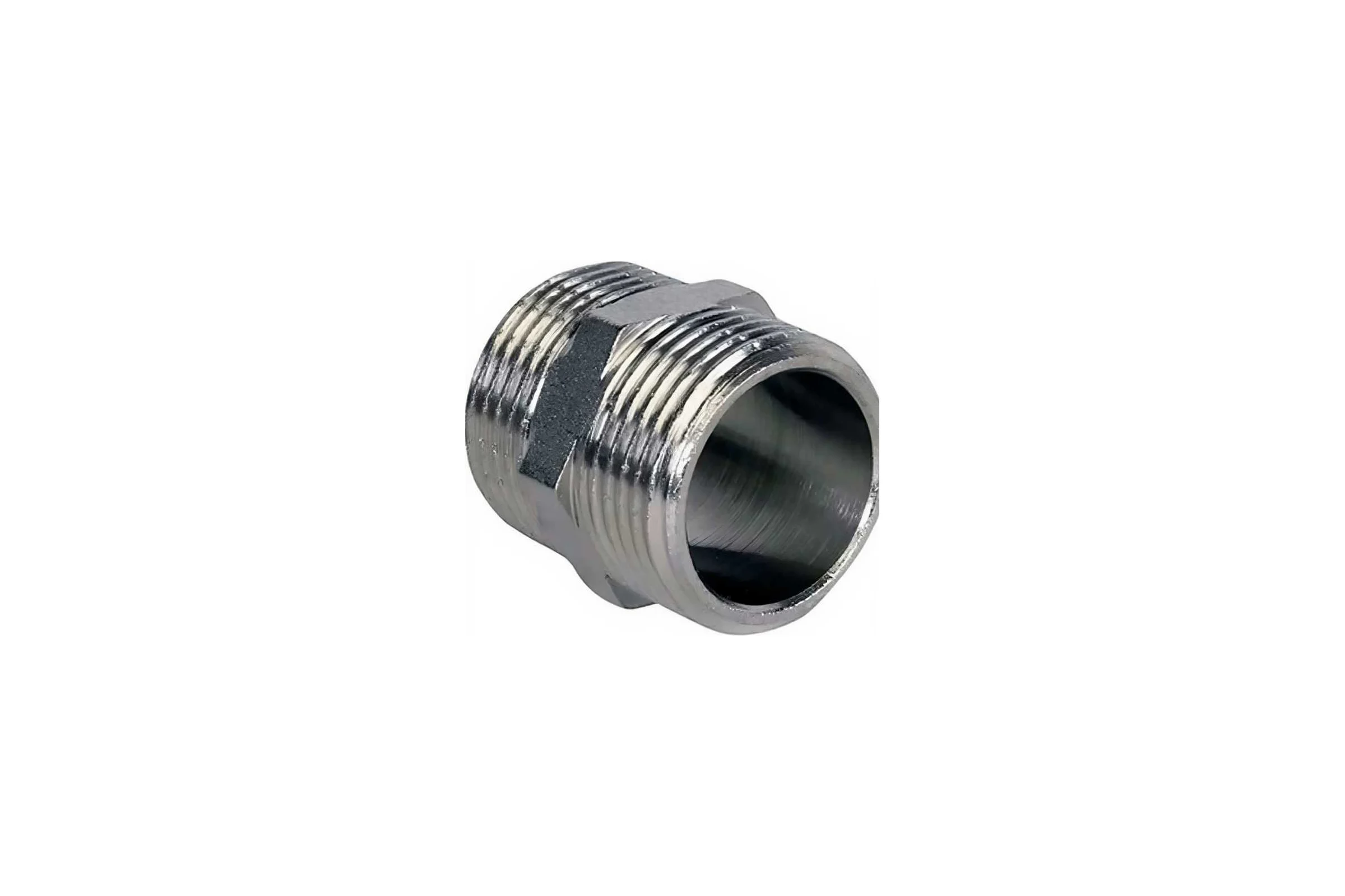 Ниппель DN.ru НР-НР-304 3/8 Ду10 Ру20, нержавеющая сталь НР/НР BSPT D270-20249