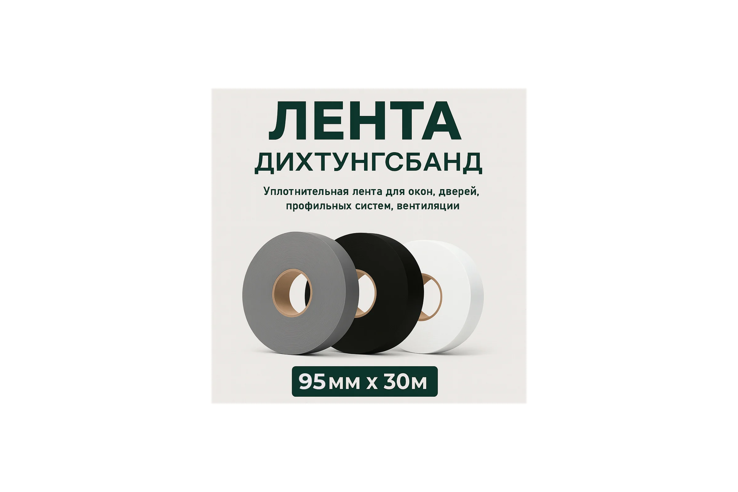 Лента уплотнительная PROFFIT Дихтунгсбанд, 95 мм х 30 м 1529