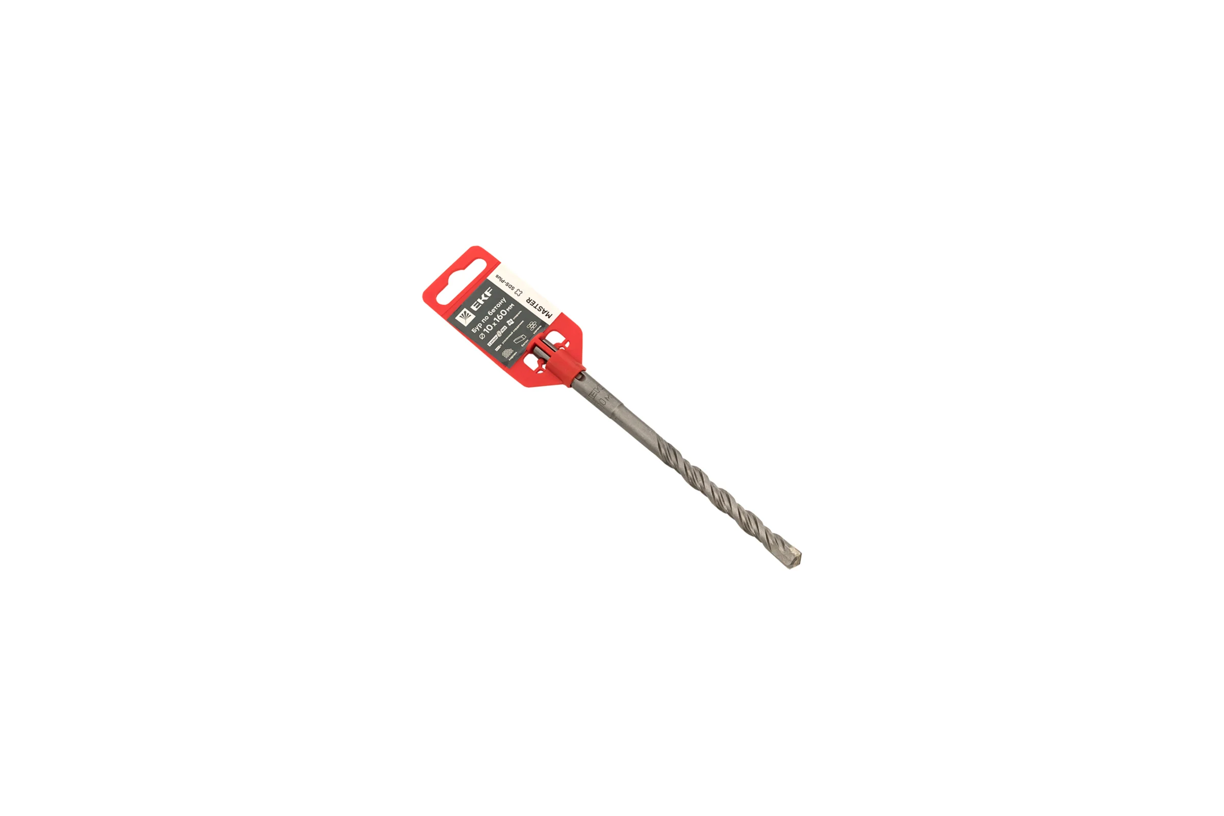 Бур по бетону SDS-plus, 10x160 мм, 2 резца, Master EKF db-10-160-2x4