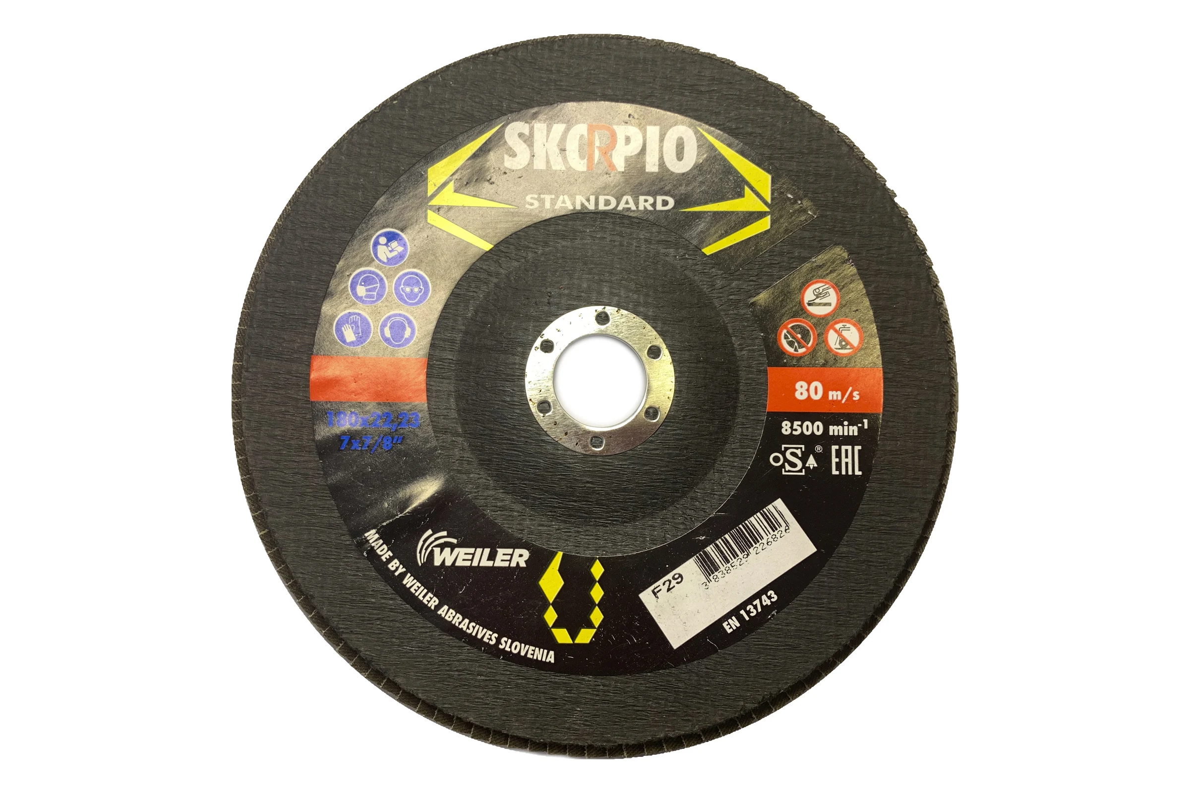 Круг лепестковый STANDART (180х22.23 мм; A40; F29) SKORPIO 710922