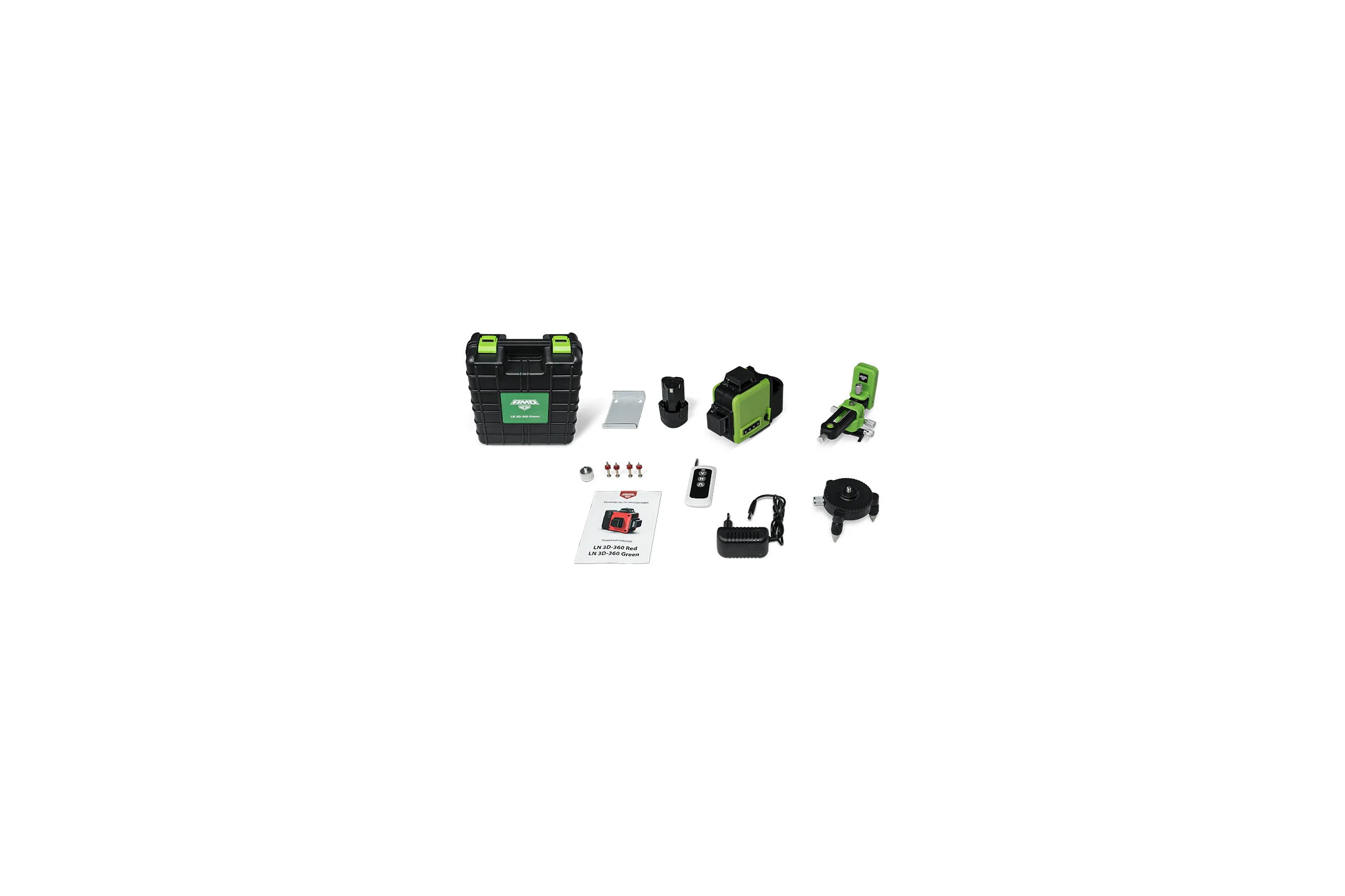 Лазерный уровень AMO LN 3D-360 GREEN 750158