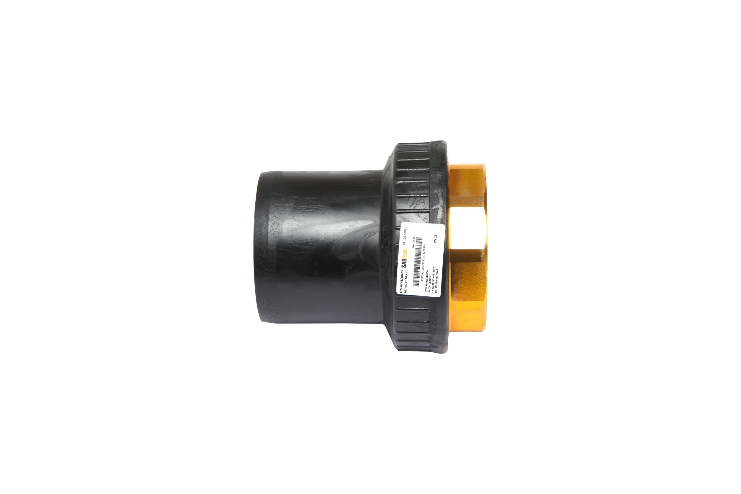 Переход SABfuse SDR11 PE PN16 D90X3" латунь, внутренняя 80391609000L