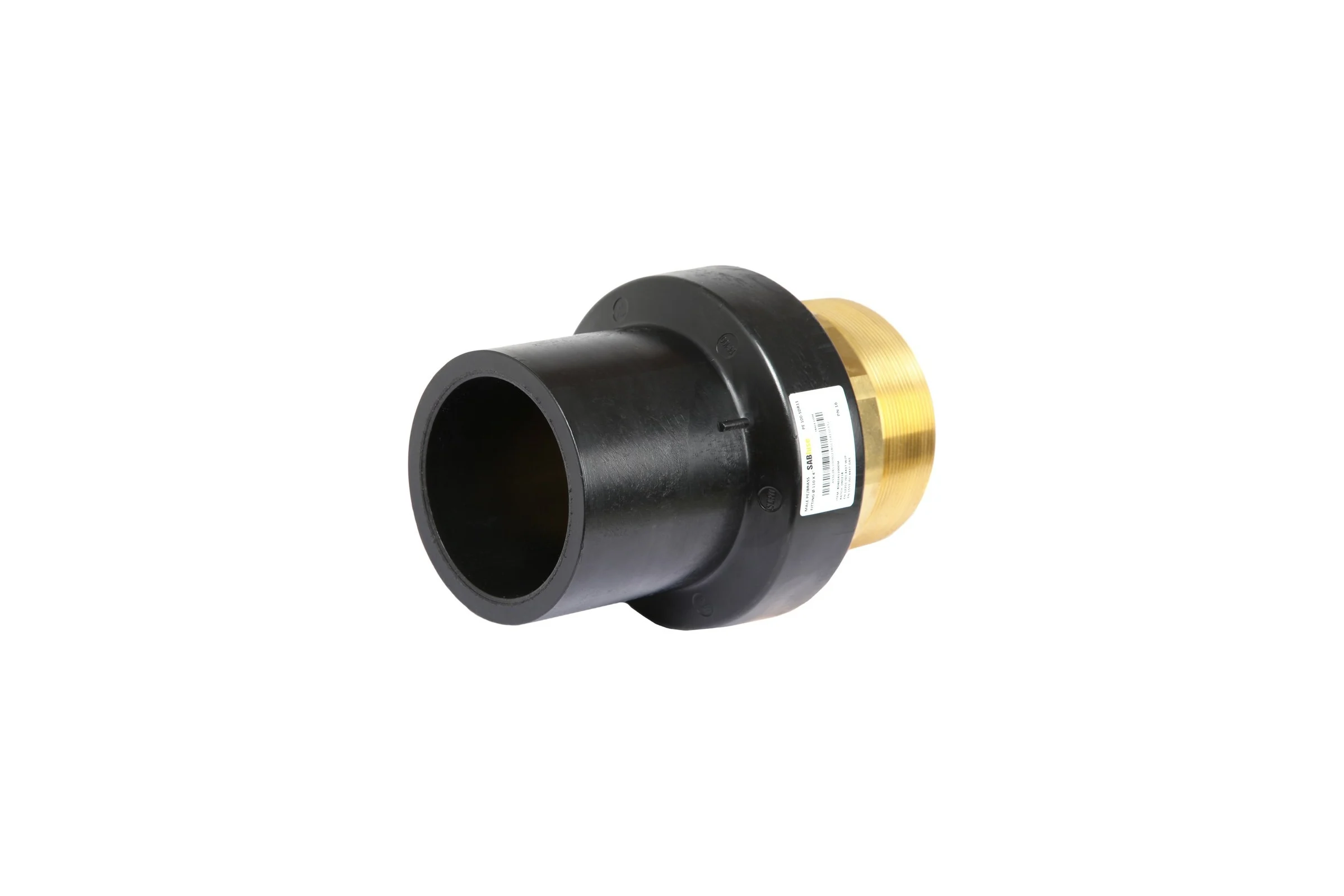Переход SABfuse SDR11 PE PN16 D90X3" латунь, наружная 80401609000L