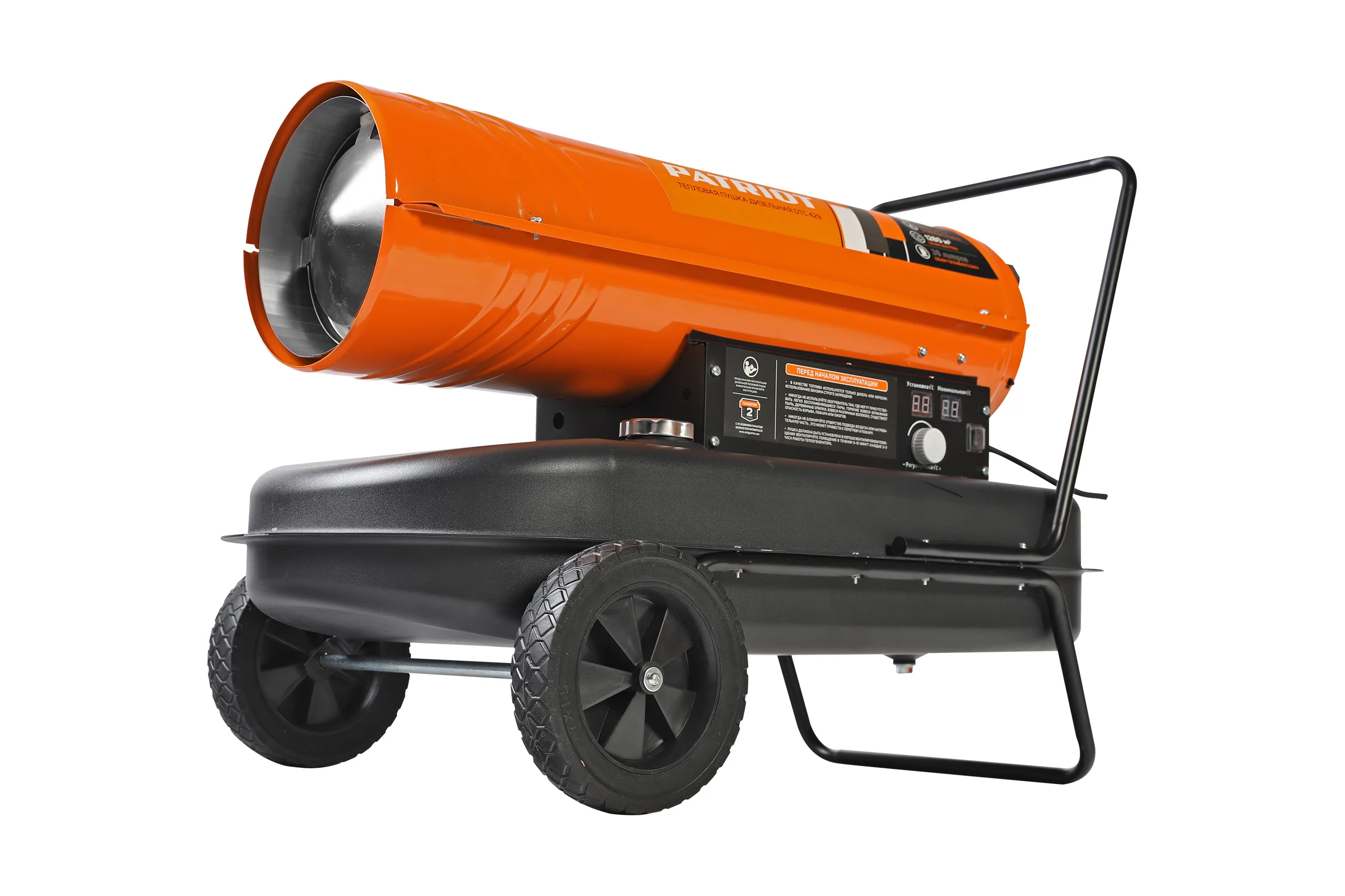 Дизельный калорифер Patriot DTC 429, 42 кВт, 850 м3/ч, термостат, колеса 633703099
