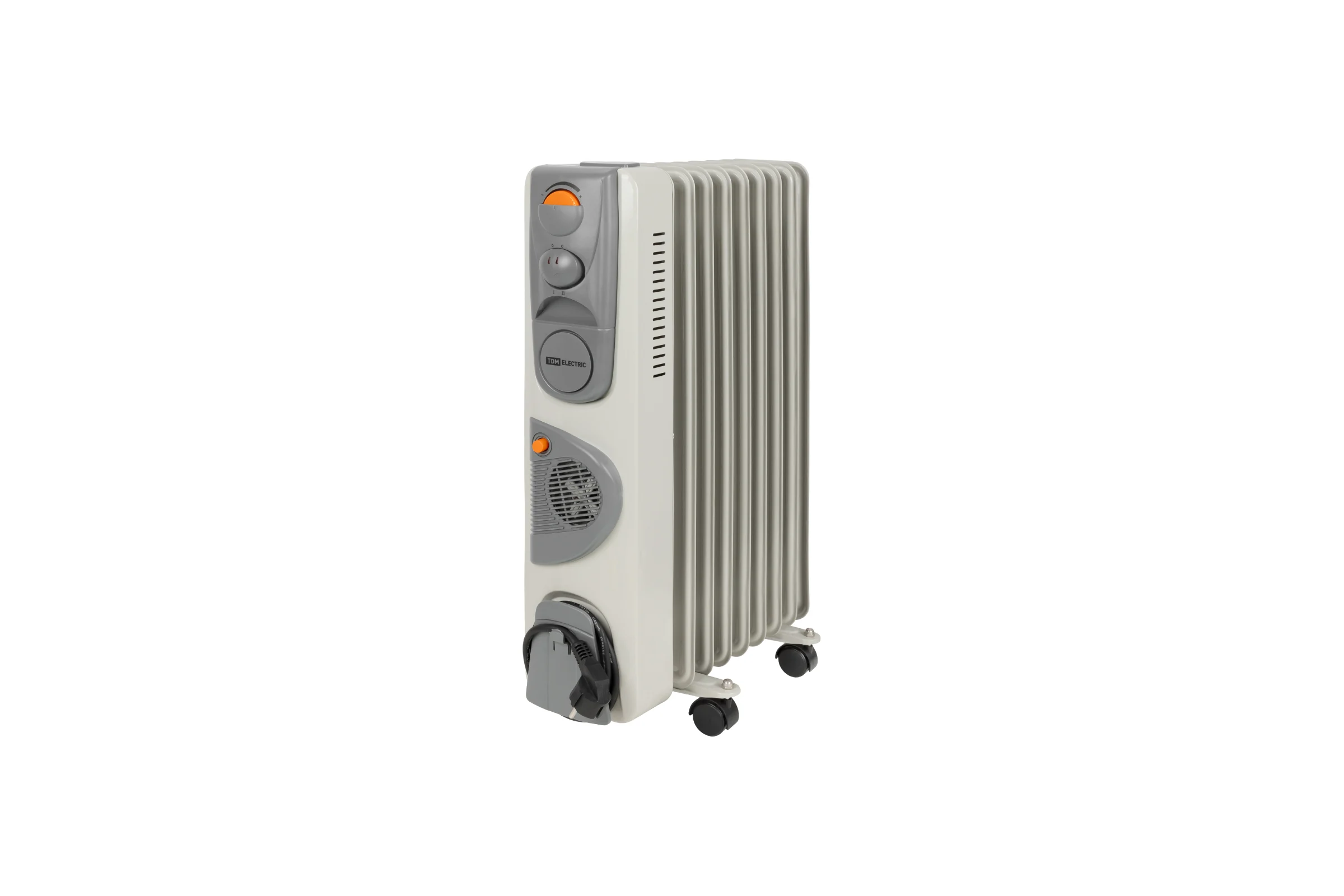 Масляный обогреватель TDM ELECTRIC МО-9ТВ, 2000 Вт, 9 секций, вентилятор, регулировка мощности 800/1200/2000+400 Вт, термостат, SQ2501-0912