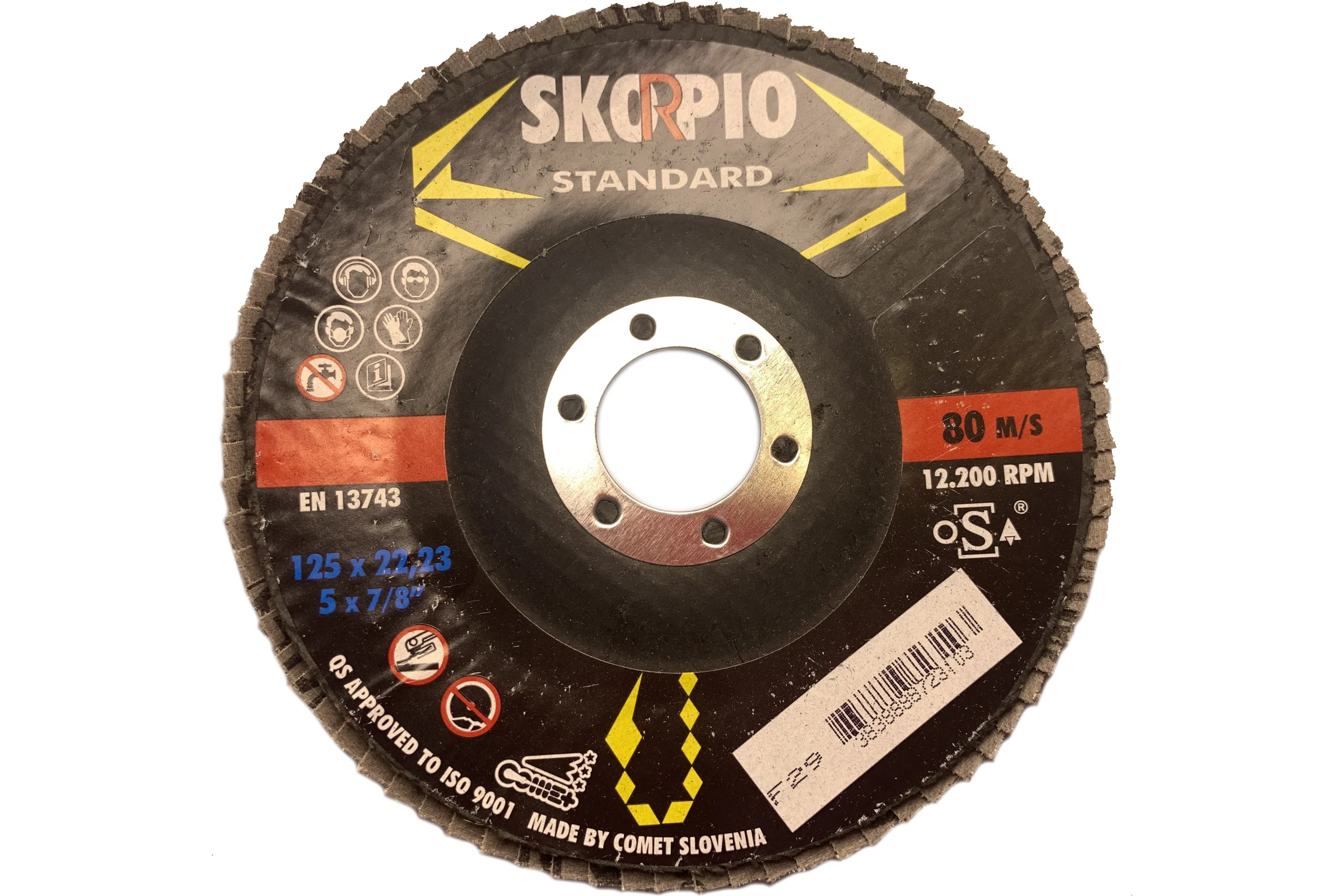 Круг лепестковый STANDART (125х22.23 мм; Z40; F29) SKORPIO 710925