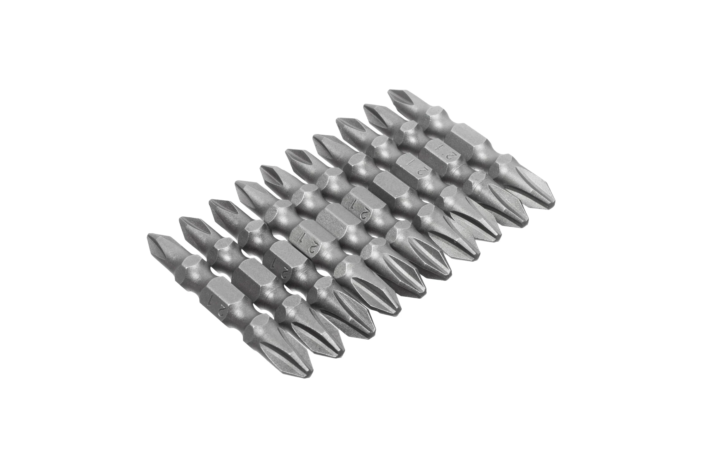 Биты двухсторонние (10 шт; PH2-PH1x45 мм; 1/4"; сталь S2) РемоКолор 33-3-832