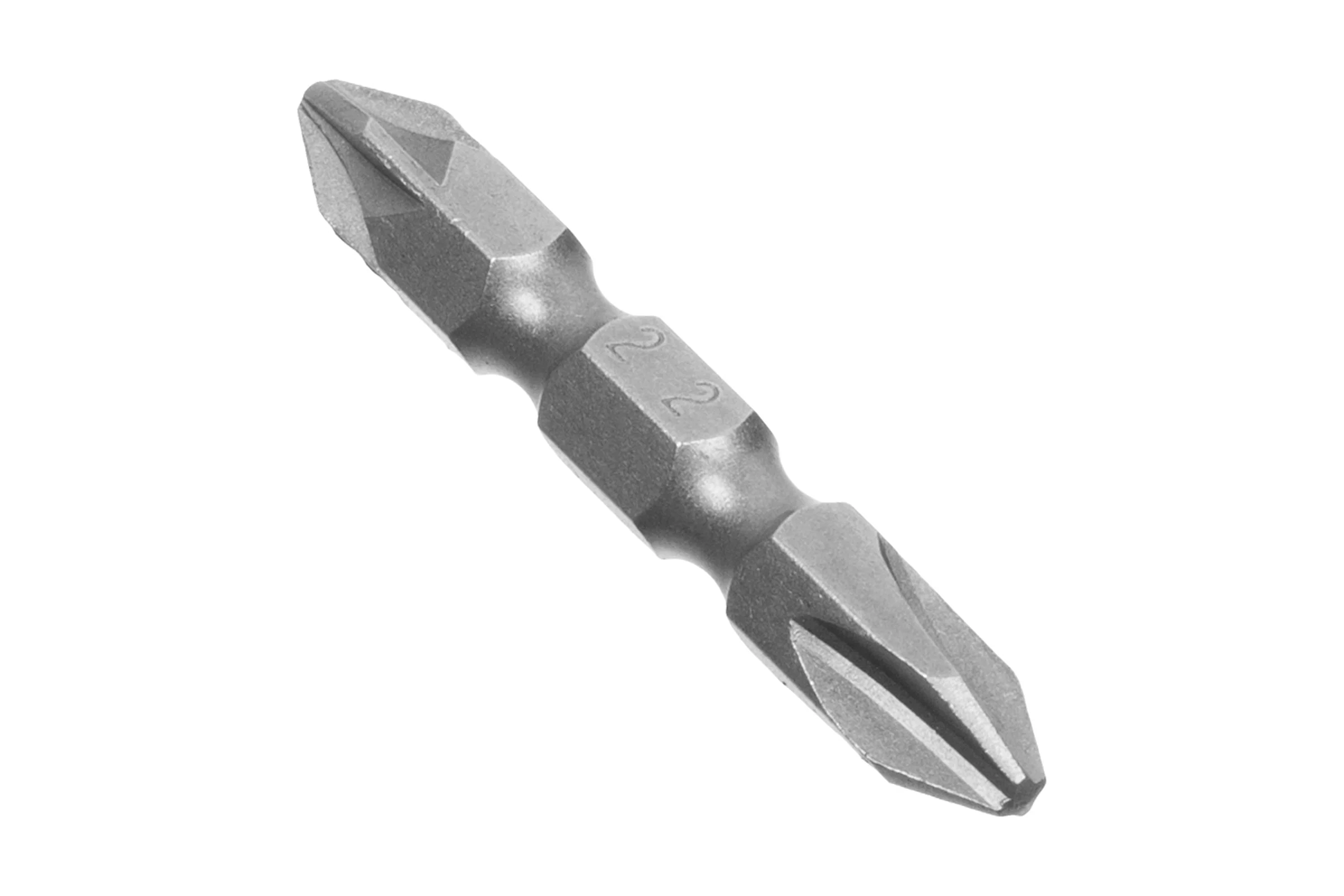 Биты двухсторонние (10 шт; PH2-PZ2x45 мм; 1/4"; сталь S2) РемоКолор 33-3-833