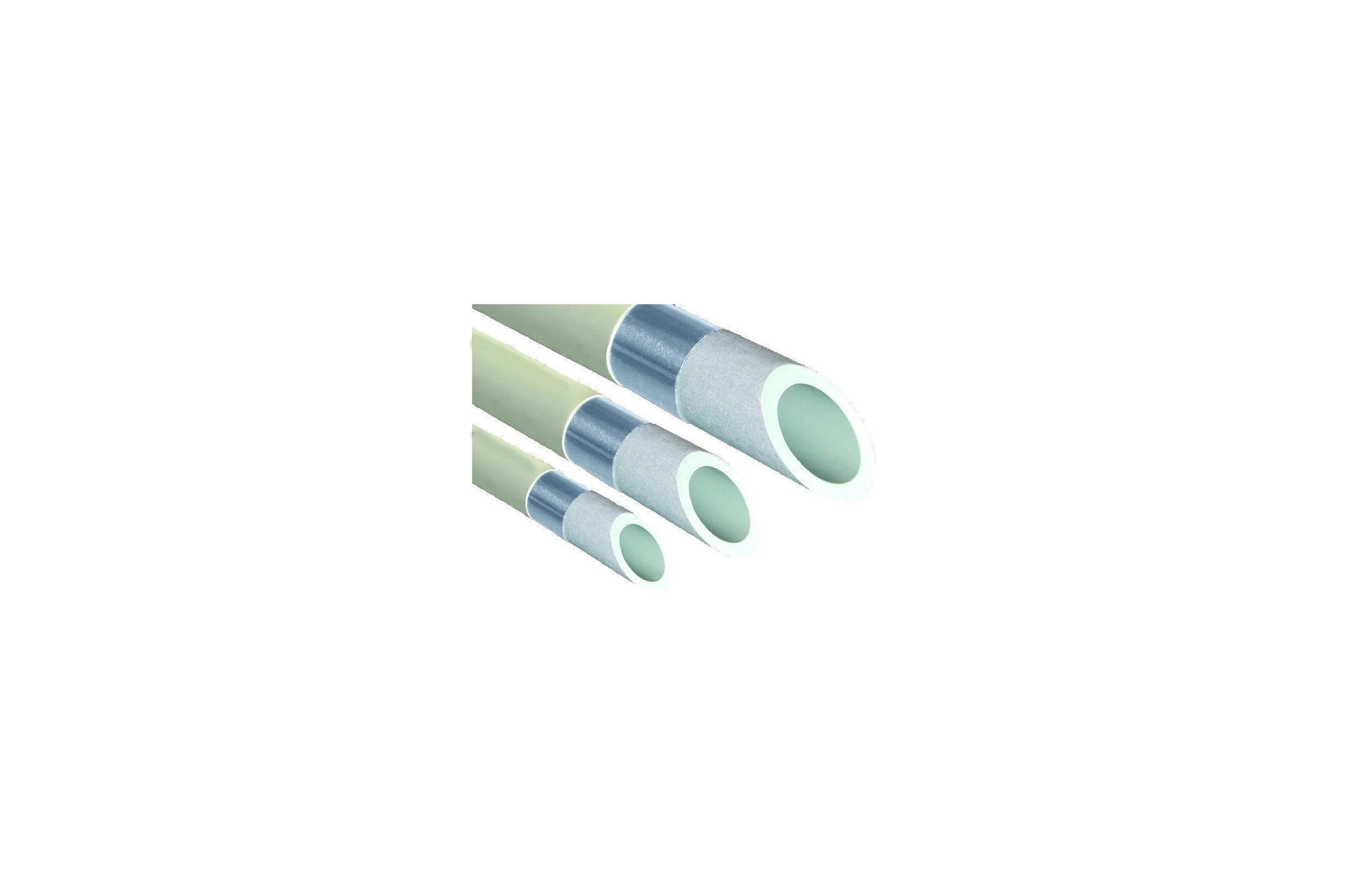 Труба FV-Plast Stabioxy PP-RCT 40x4.5 (4м) с алюминиевым слоем, без перфорации 106440