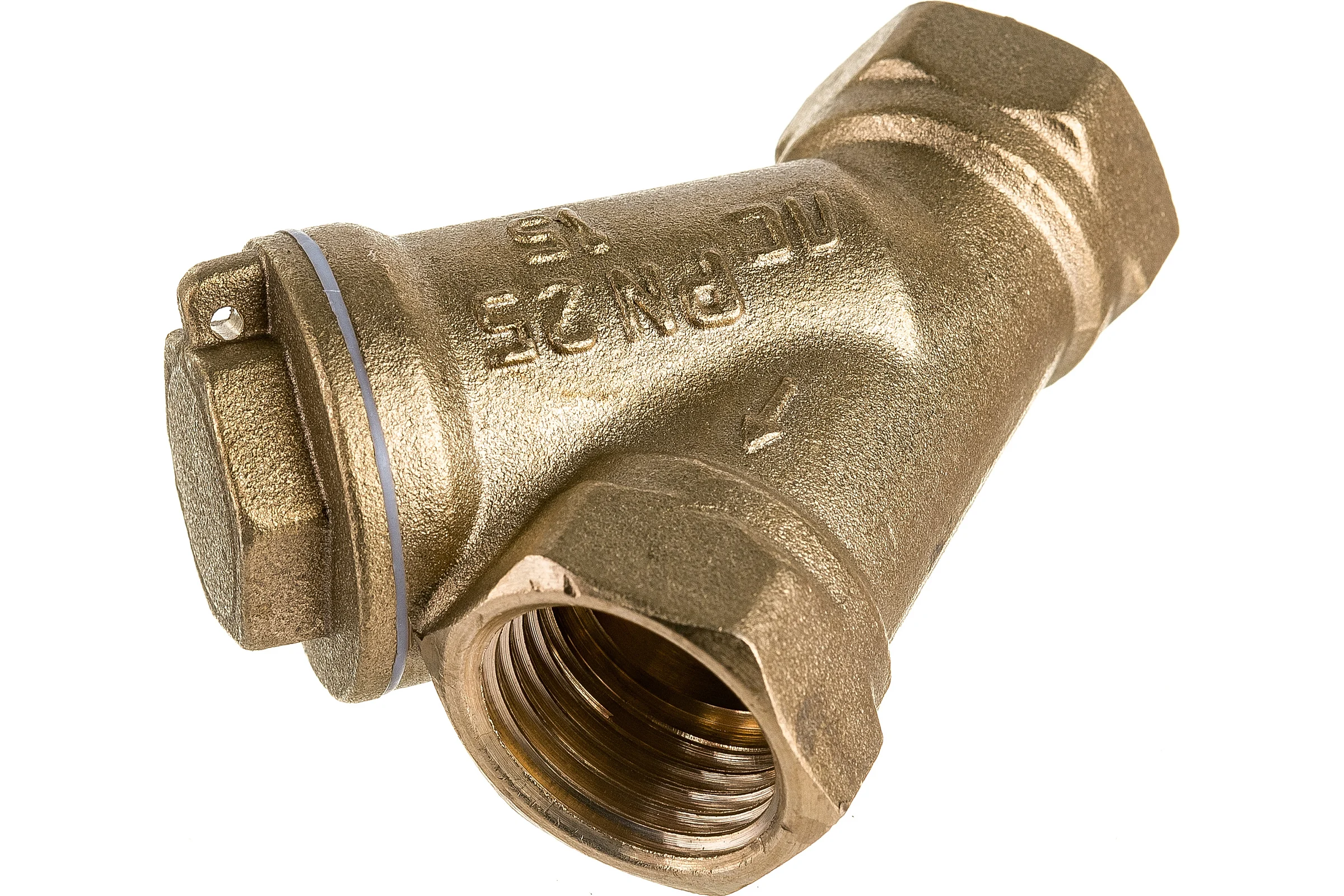 Сетчатый фильтр для воды VALFEX 1/2" ВР/ВР латунный, под пломбу 46Б5фт1 VF.192.L00.012.Bir