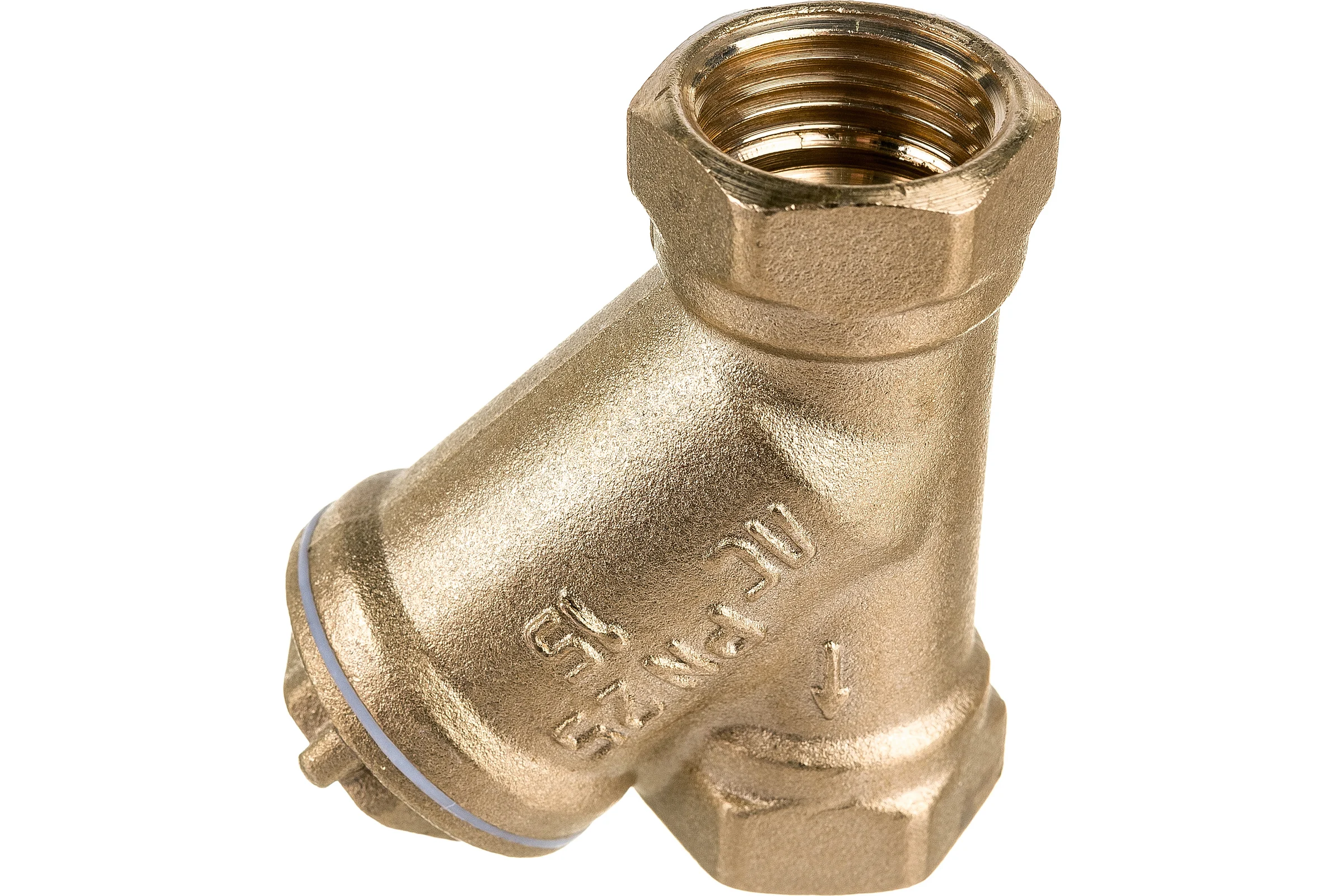 Сетчатый фильтр для воды VALFEX 1/2" ВР/ВР латунный, под пломбу 46Б5фт1 VF.192.L00.012.Bir