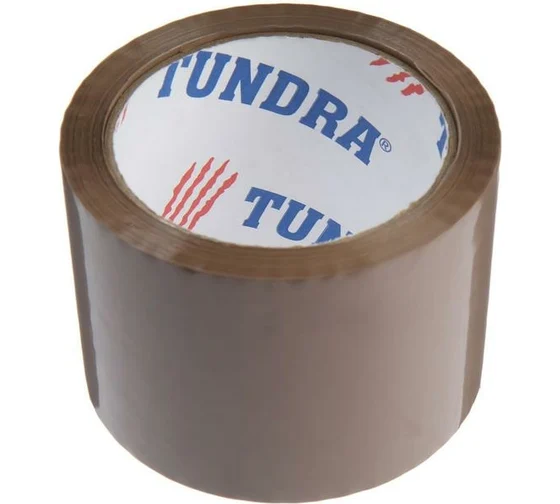 Клейкая лента TUNDRA коричневая, 45 мкм, 72 мм х 66 м 7139066