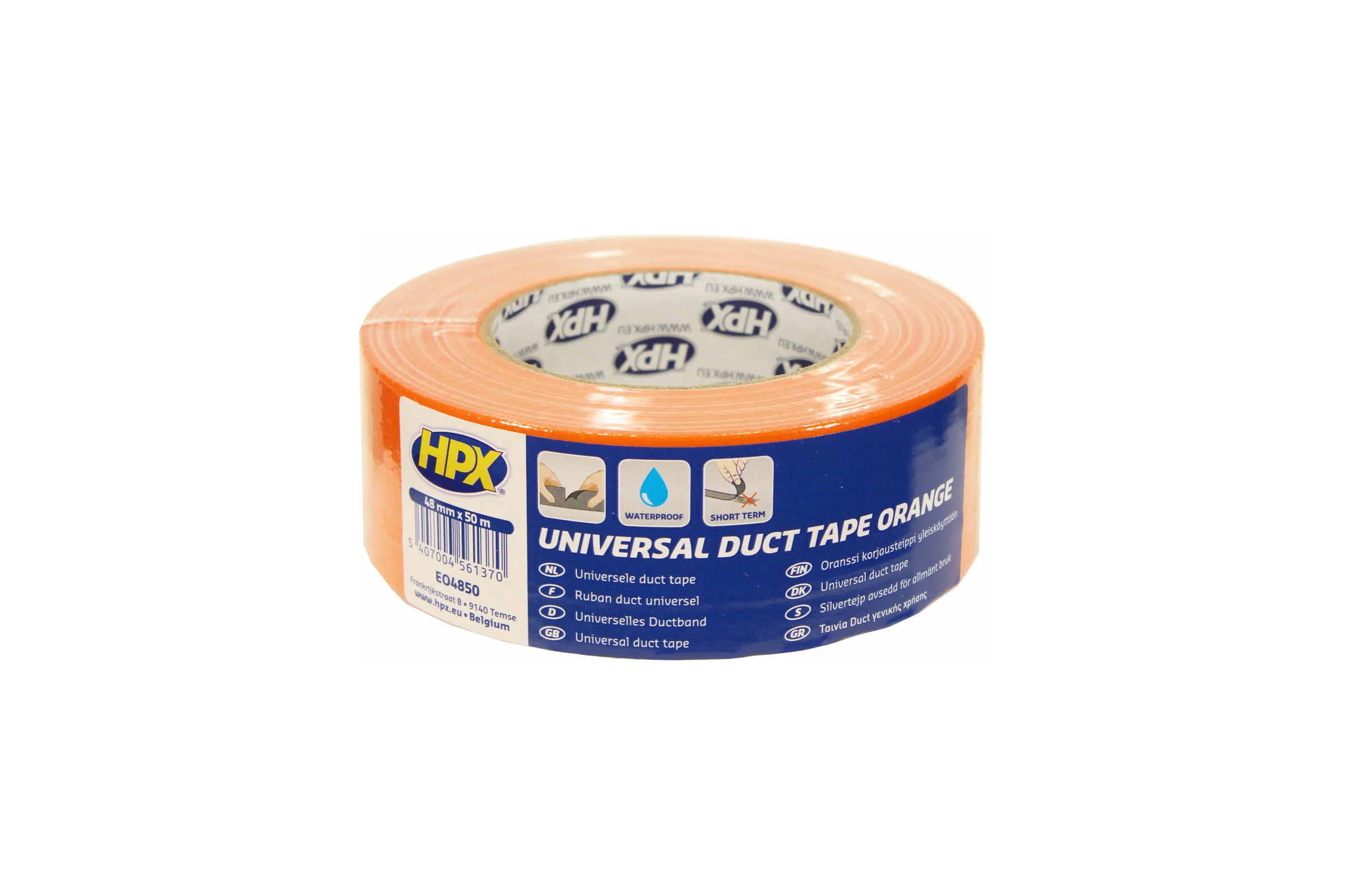 Лента HPX DEO4850 uct Tape PRO 48 мм x 50 м, оранжевая 5407004561370