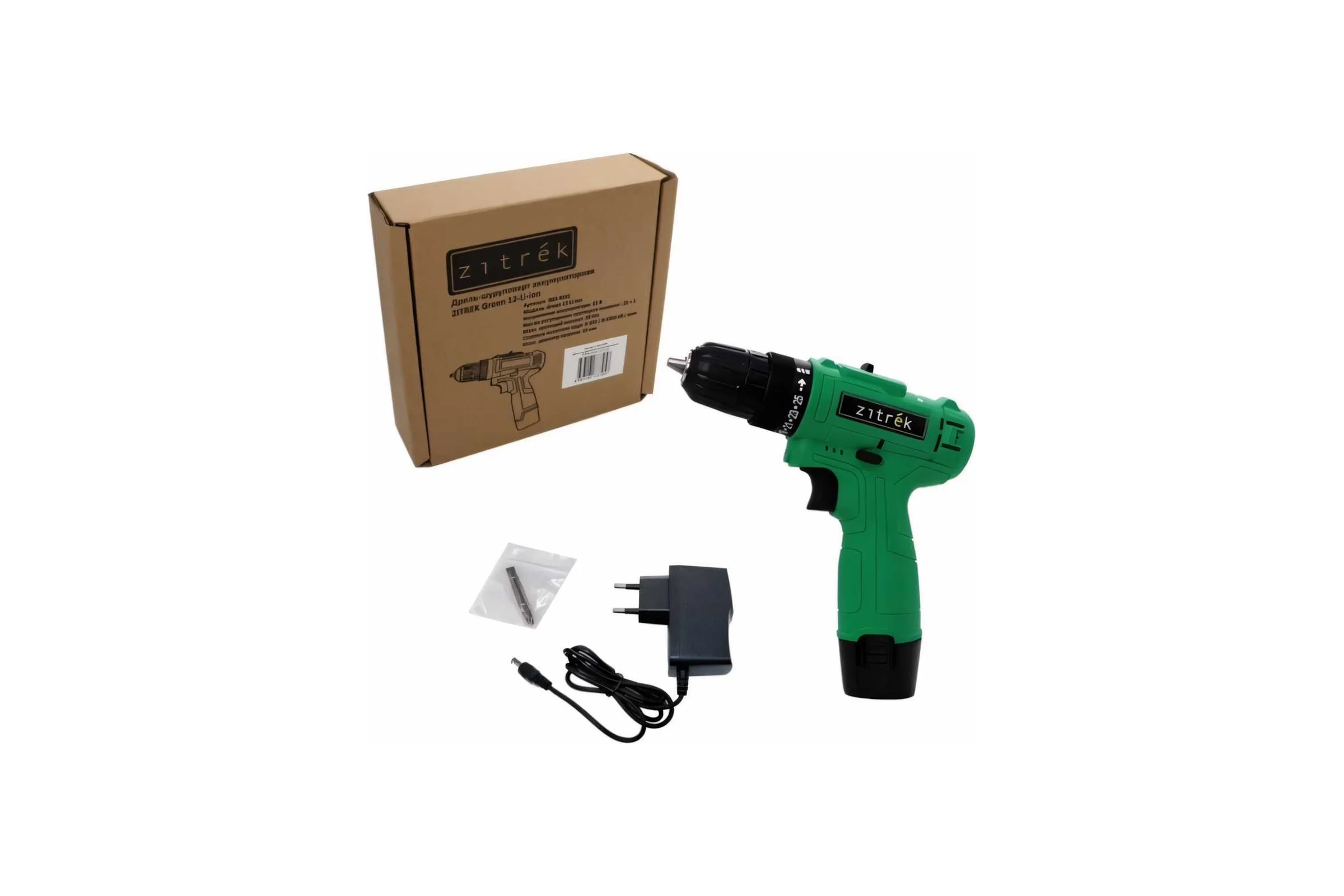 Аккумуляторная дрель-шуруповерт Zitrek Green 12-Li-ion 063-4041