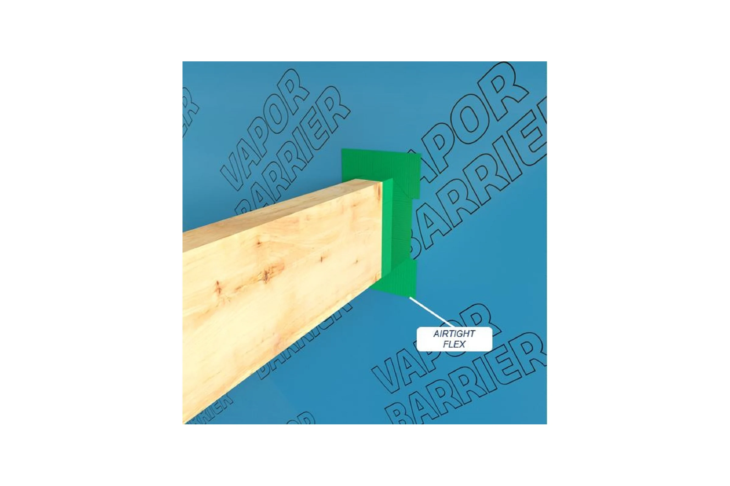 Лента односторонняя для герметизации HPX AIRTIGHT FLEX 60 мм х 25 м зеленая IS6025 5425014228465