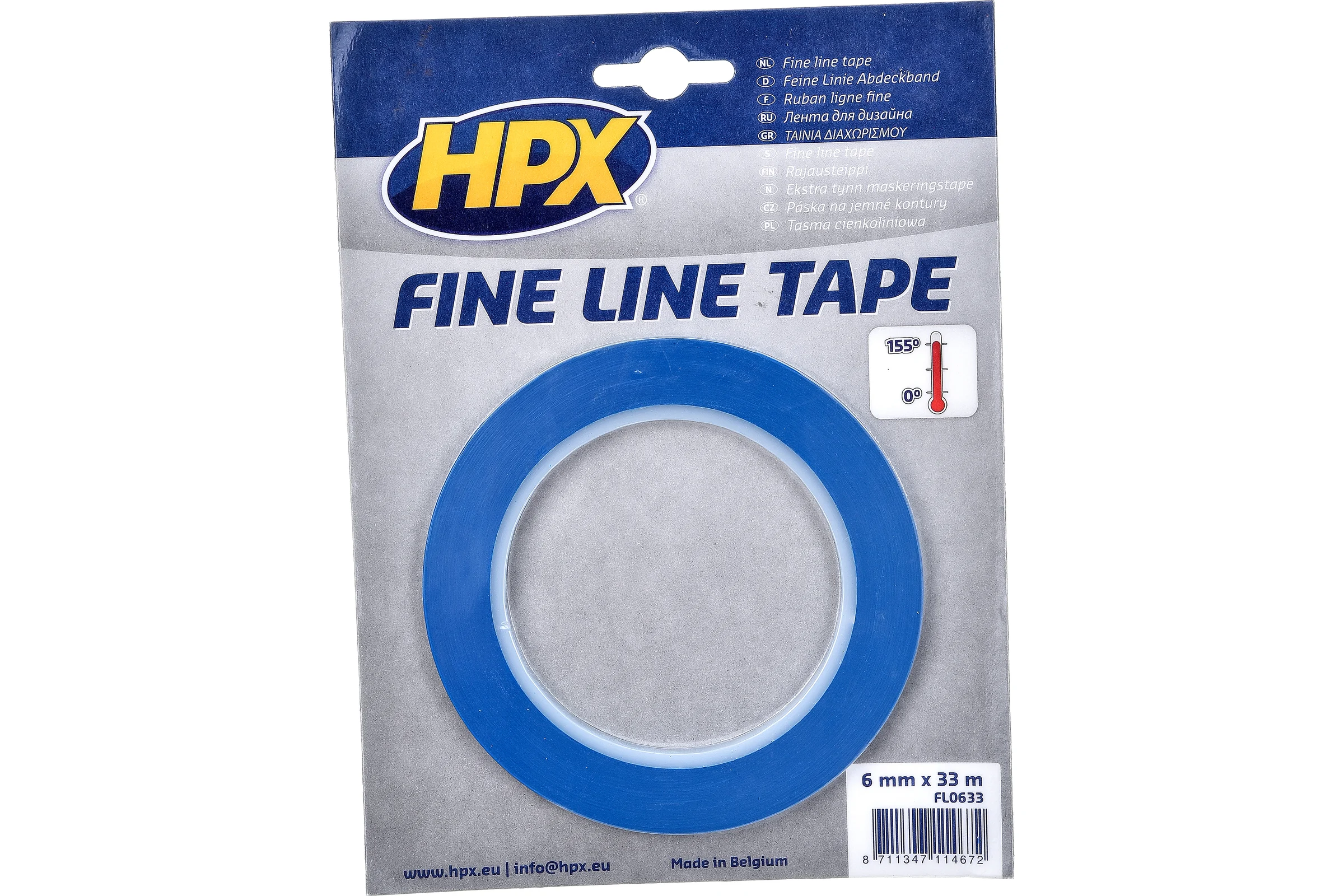 Лента для тонких контуров HPX FL0633 синяя, 6 мм x 33 м 5425014228601