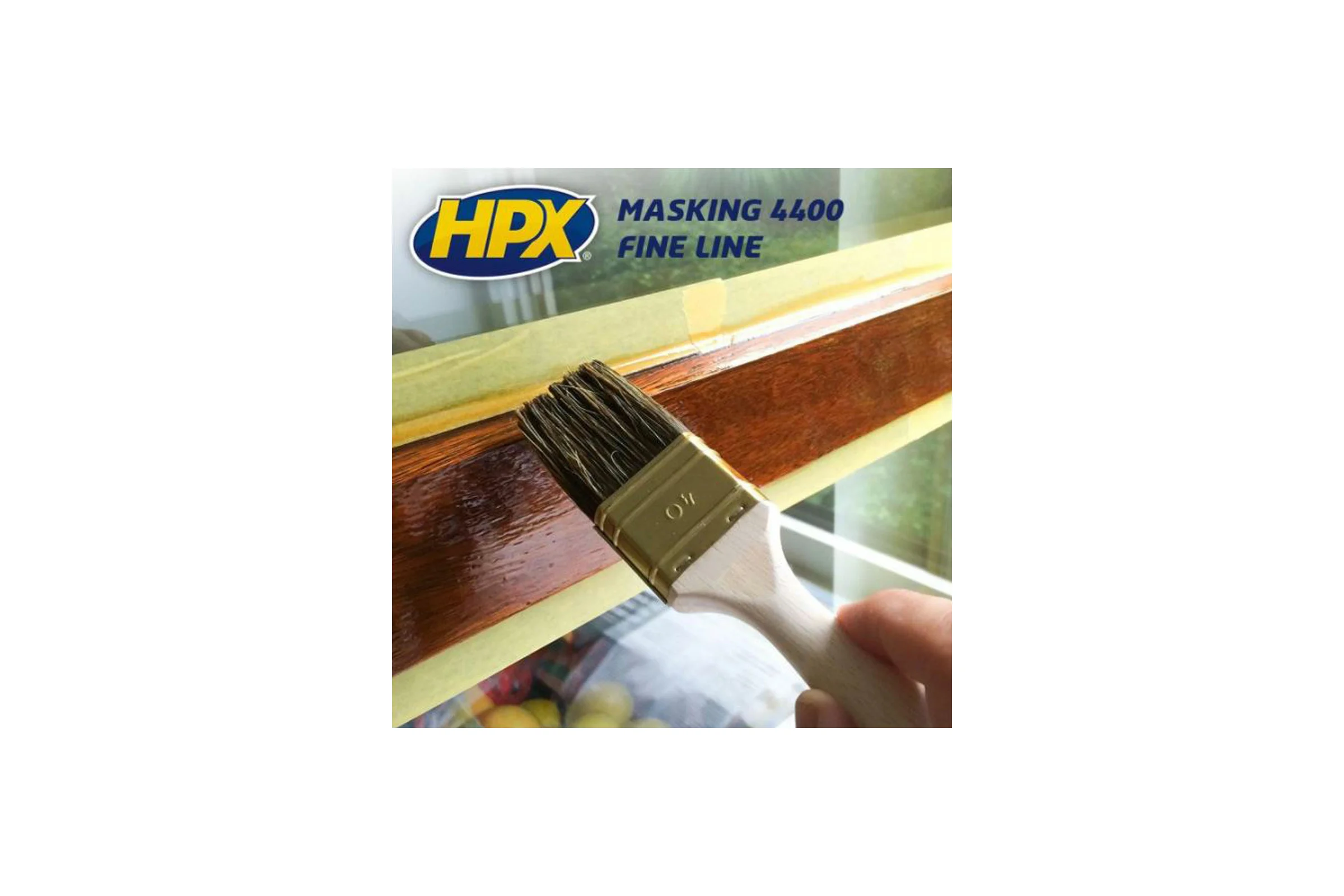 Малярная лента HPX FP3825 400 100С, 38 мм х 25 м, оранжевая 4820219500025