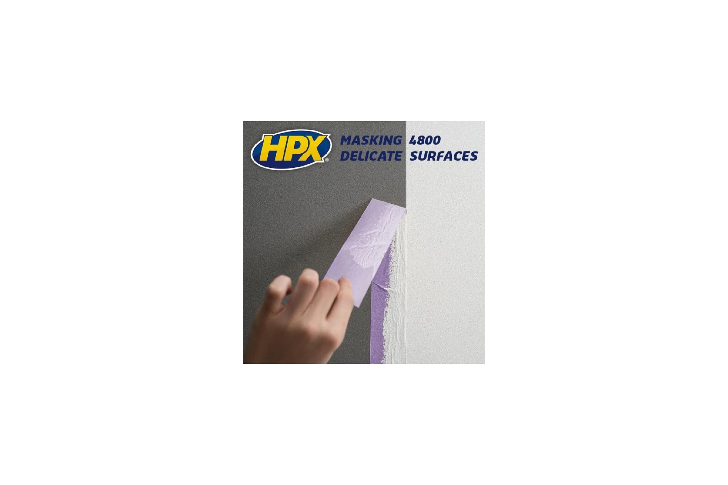 Малярная лента HPX SR5025 "Легкое снятие" 60С, 50 мм х 25 м, фиолетовая 4820219500100