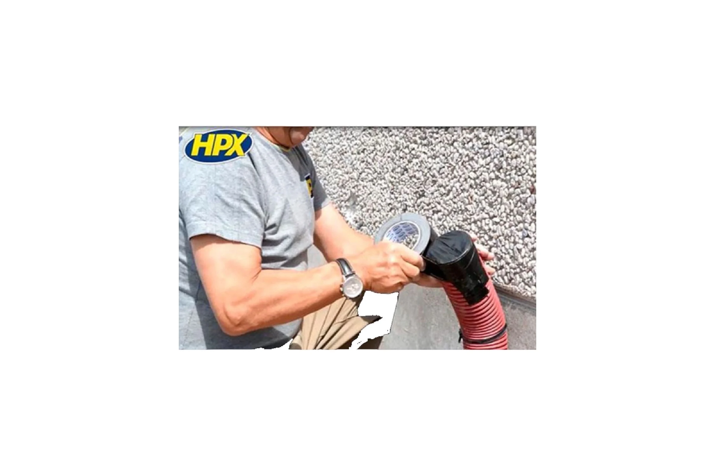 Армированная односторонняя лента HPX CB5025 200 48 мм х 25 м, черная 8711347114573