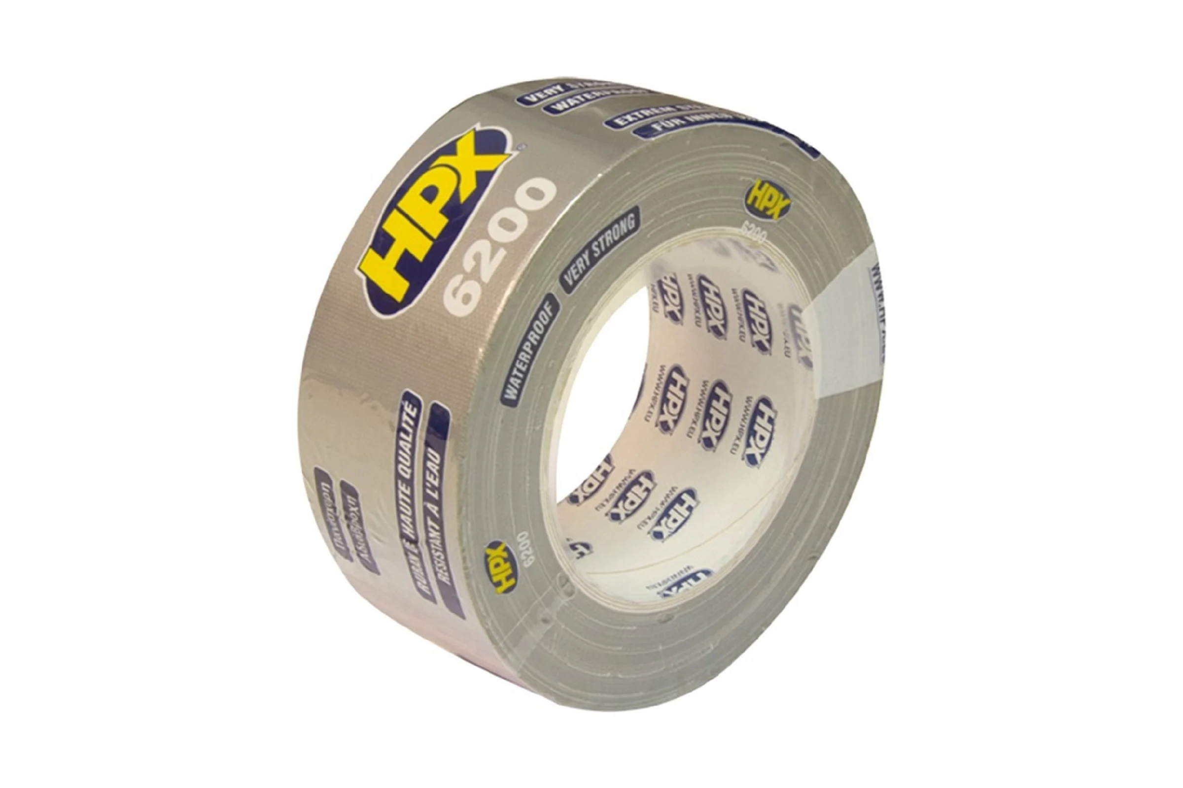 Армированная односторонняя лента HPX CS5025 200 48 мм х 25 м, серебристая 8711347114610