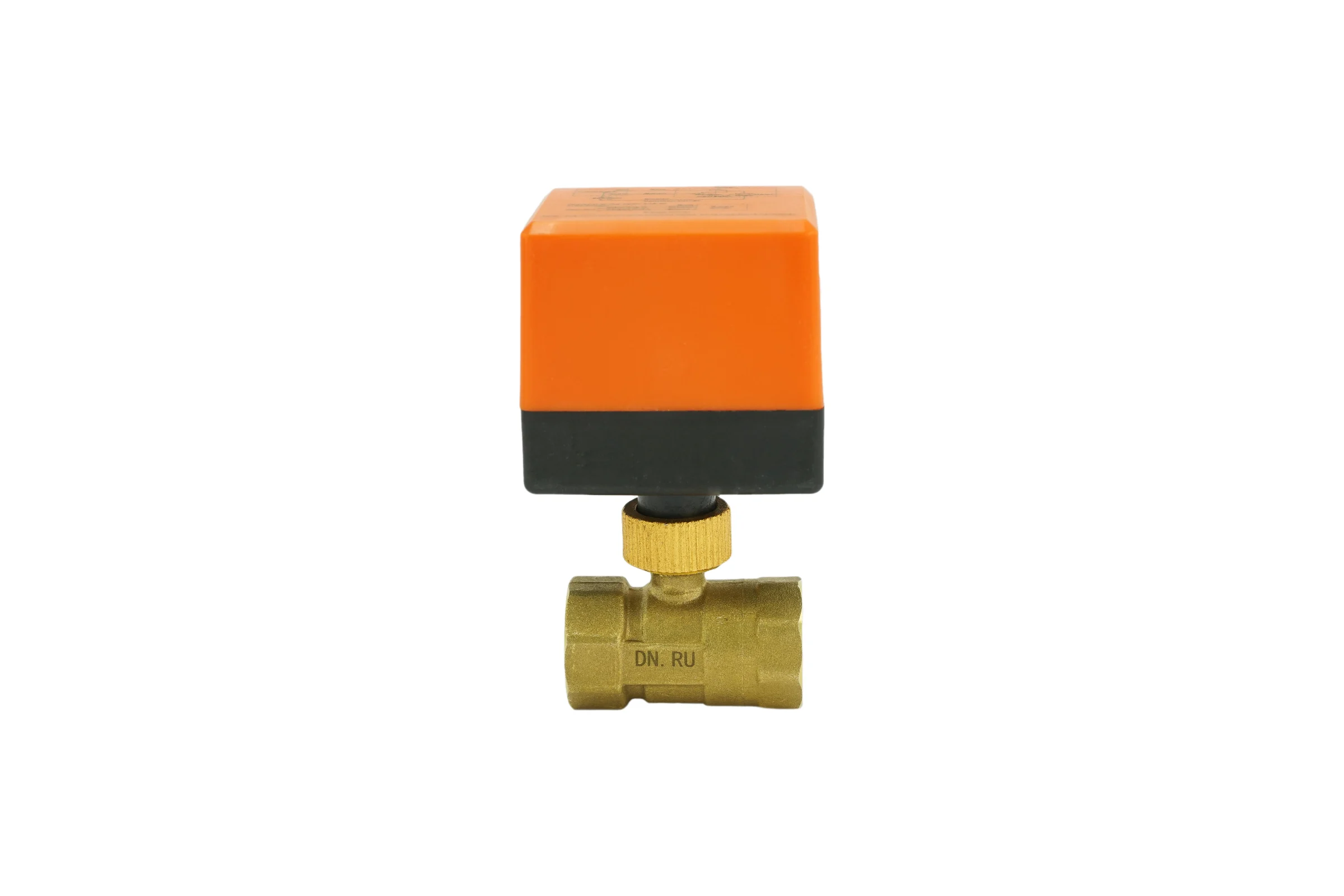 Кран DN.ru латунный RP.BRASS.120.MM.020 Ду20 Ру16, муфтовый электропривод 220В D160-00118