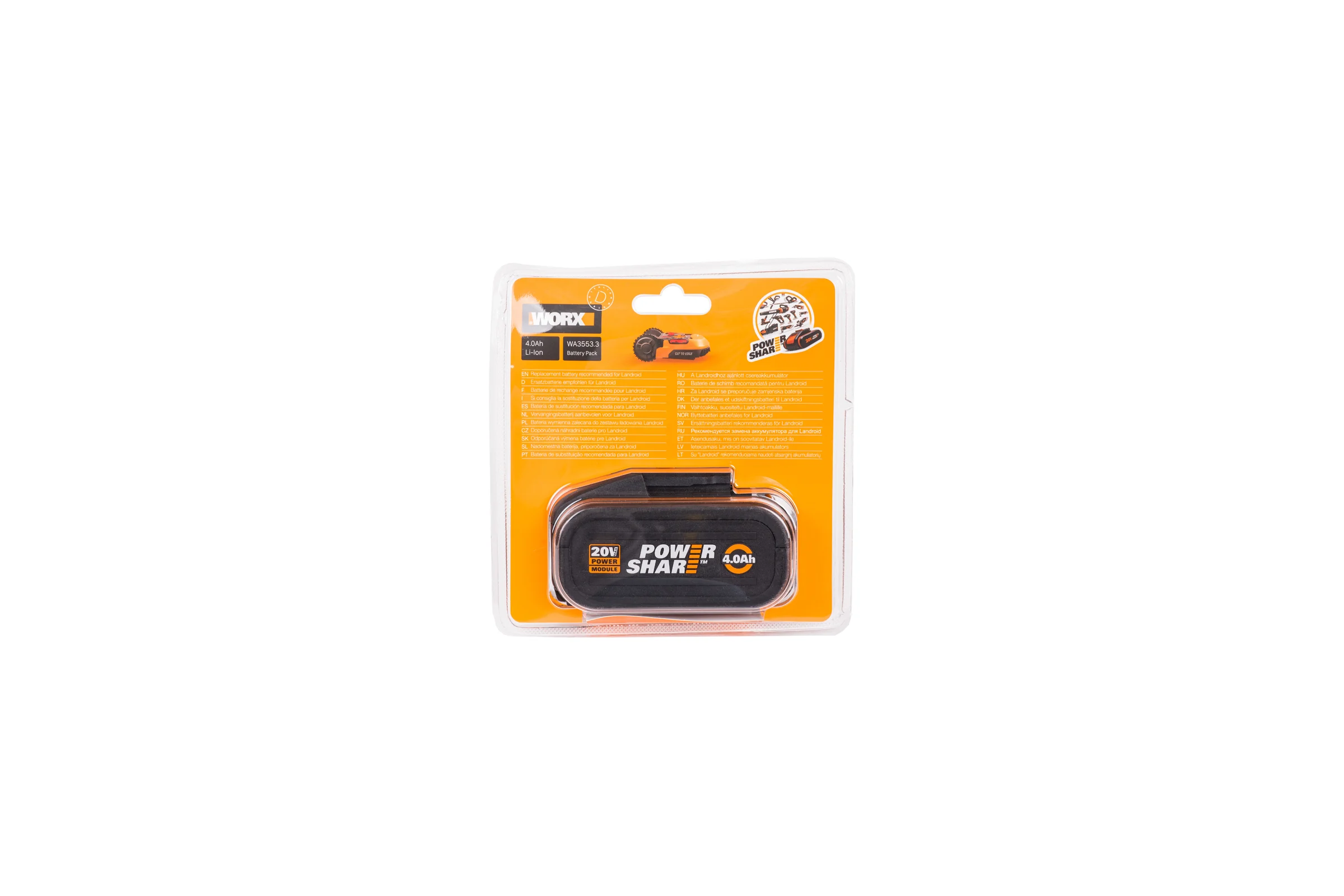 Аккумулятор (20 В; 4 Ач) WORX WA3553.3