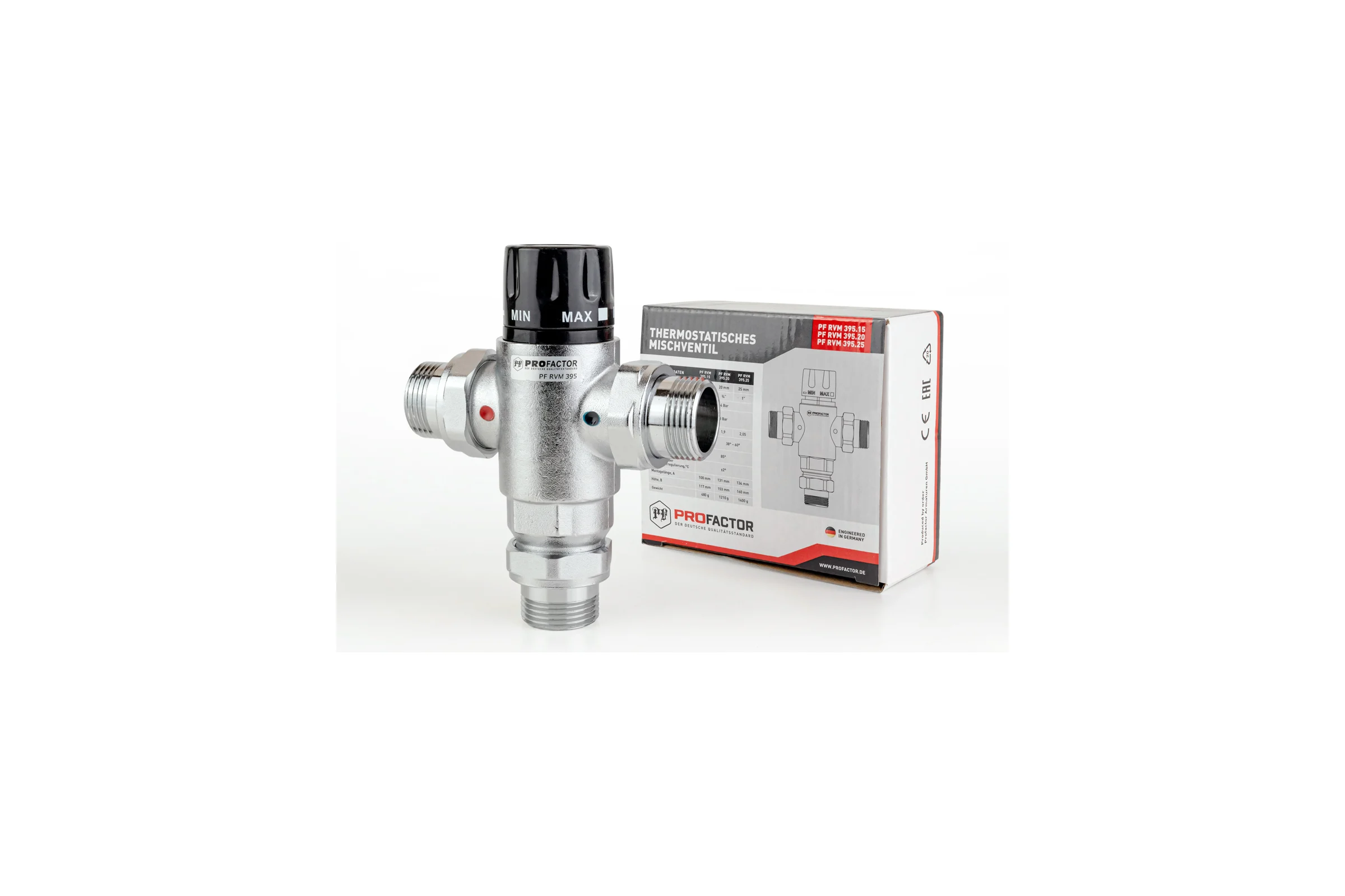 Термостатический смесительный клапан PROFACTOR 38_60С 1" PF RVM 395.25